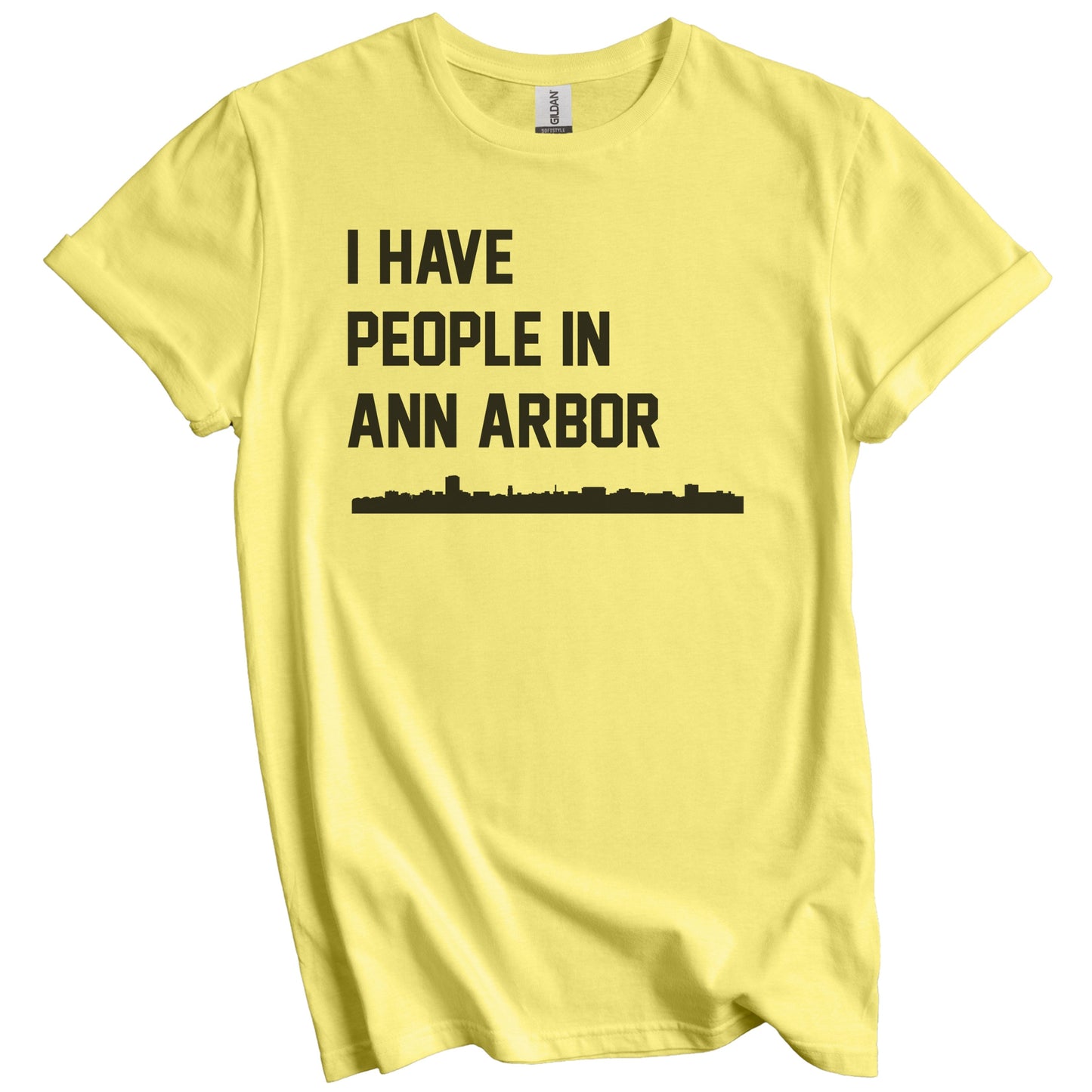 I Have People In Ann Arbor Michigan Skyline T-Shirt
