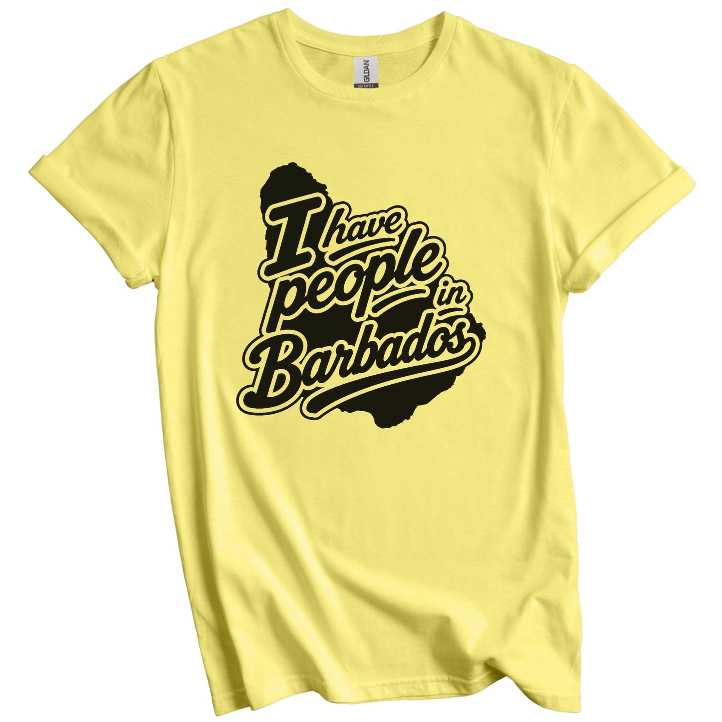 I Have People In Barbados Country Silhouette T-Shirt