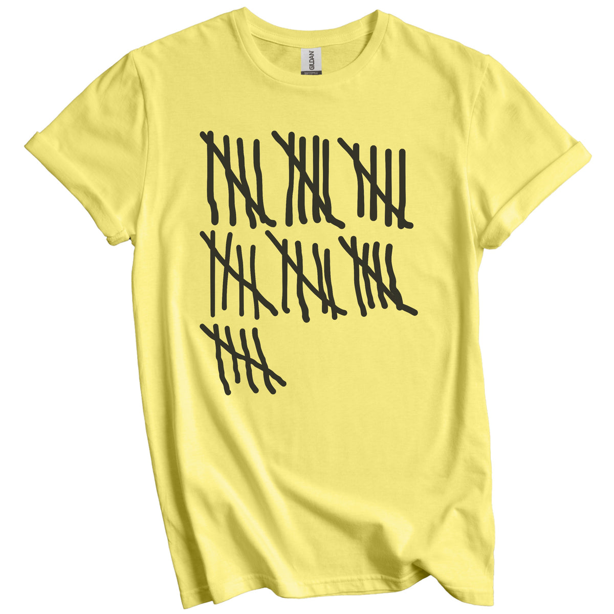 Counting To 35 Years Old Tally Marks Funny 35th Birthday T-Shirt