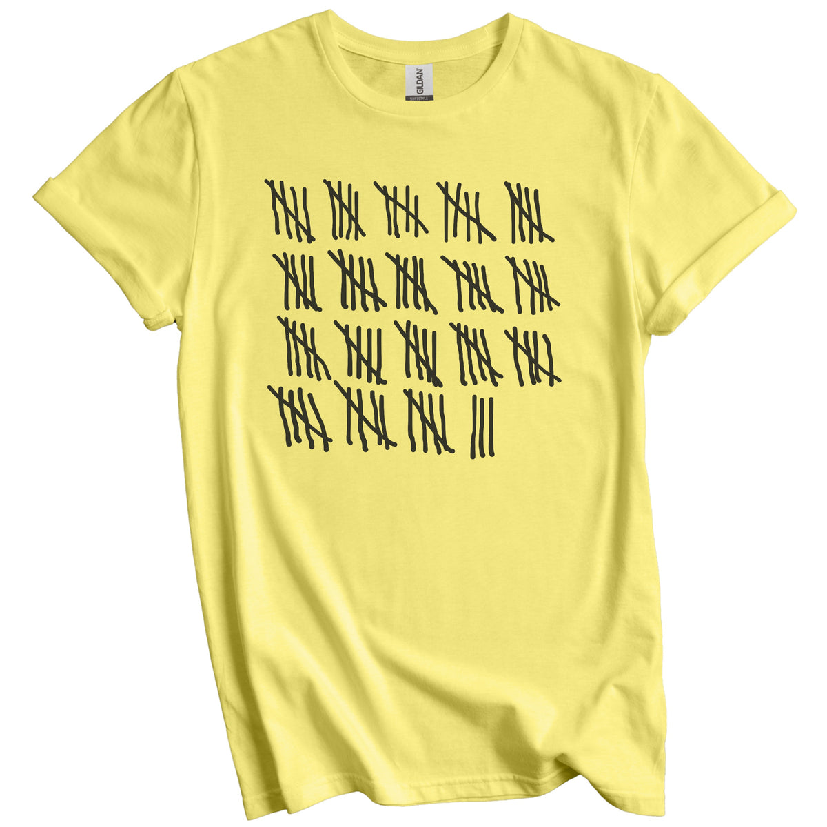Counting To 93 Years Old Tally Marks Funny 93rd Birthday T-Shirt