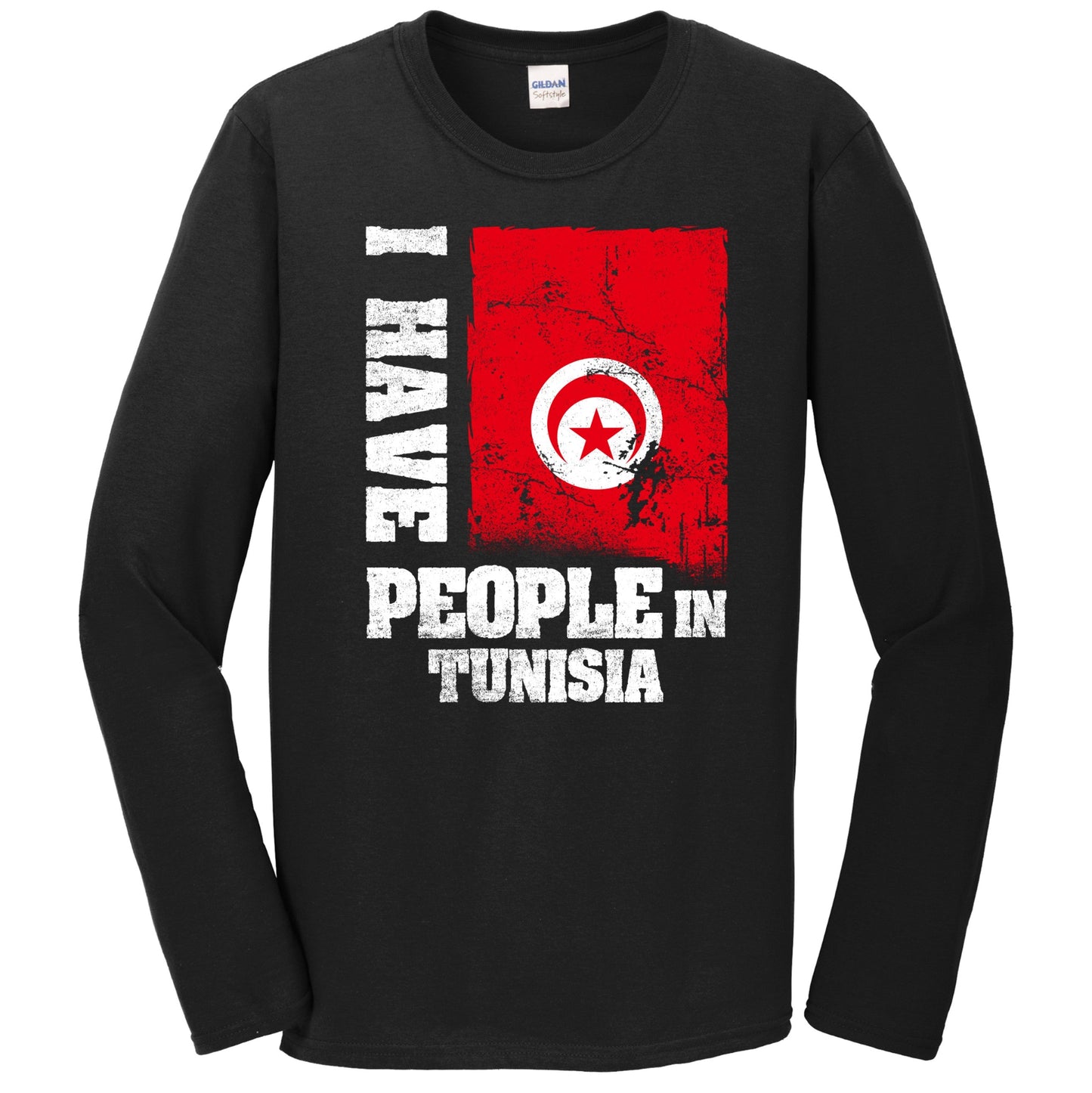I Have People In Tunisia Tunisian Flag Long Sleeve T-Shirt