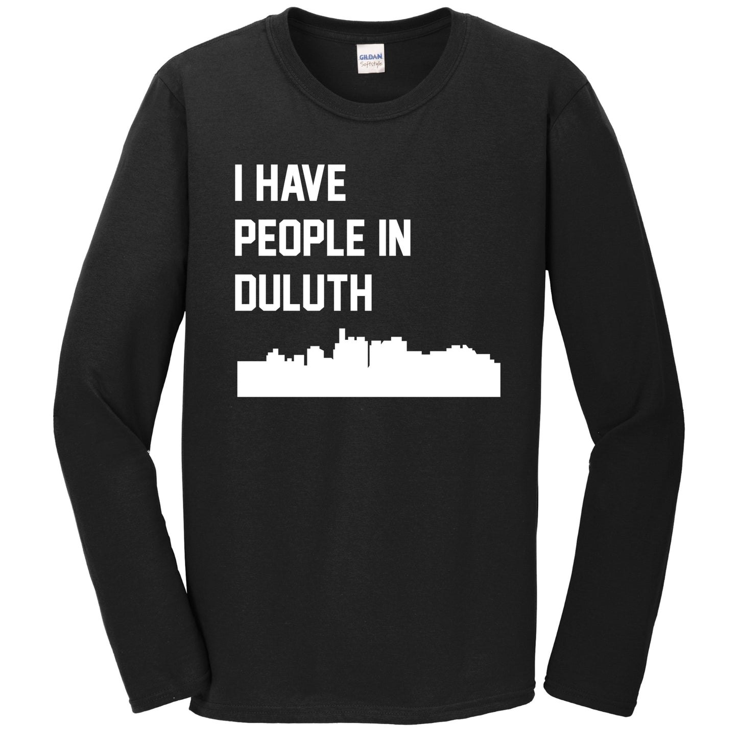 I Have People In Duluth Minnesota Skyline Long Sleeve T-Shirt