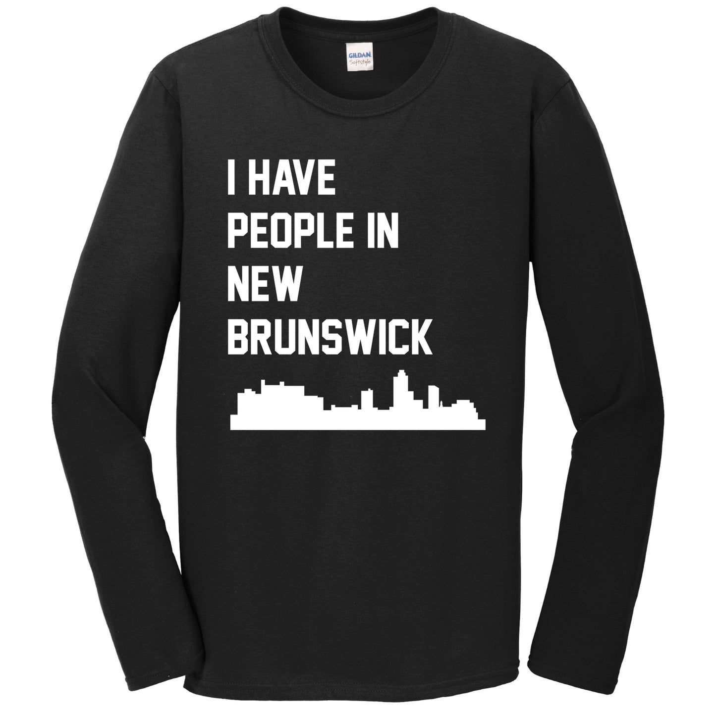 I Have People In New Brunswick New Jersey Skyline Long Sleeve T-Shirt