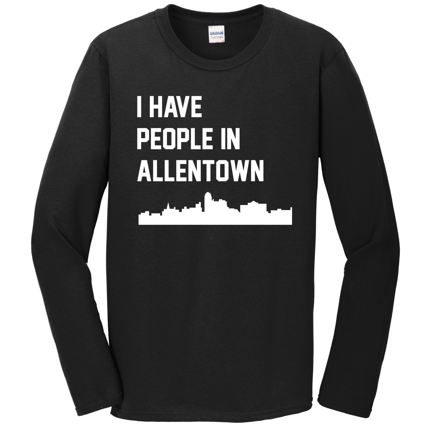 I Have People In Allentown Pennsylvania Skyline Long Sleeve T-Shirt