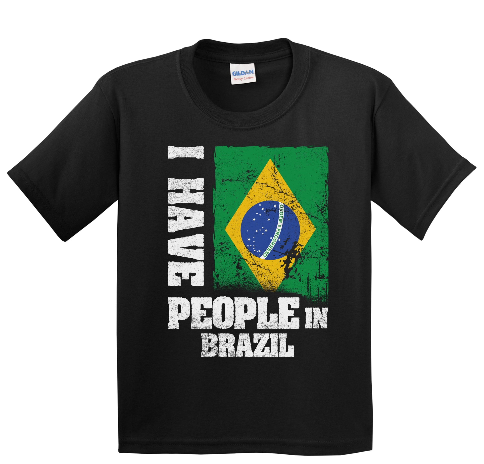 I Have People In Brazil Brazilian Flag Youth T-Shirt
