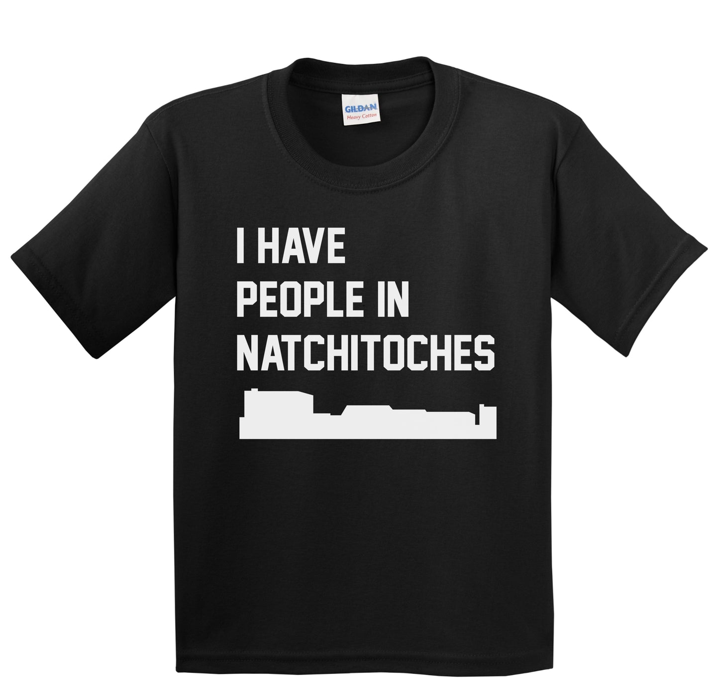 I Have People In Natchitoches Louisiana Skyline Youth T-Shirt