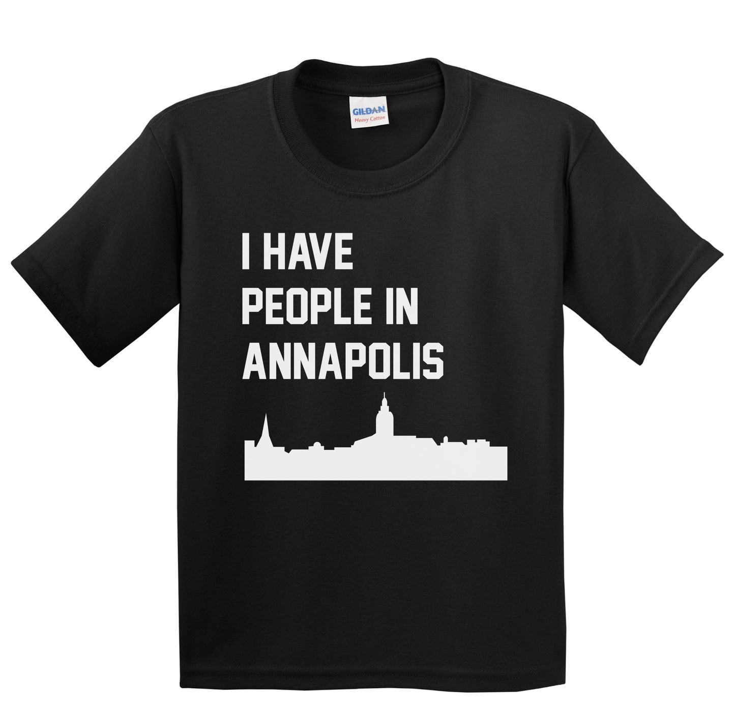 I Have People In Annapolis Maryland Skyline Youth T-Shirt
