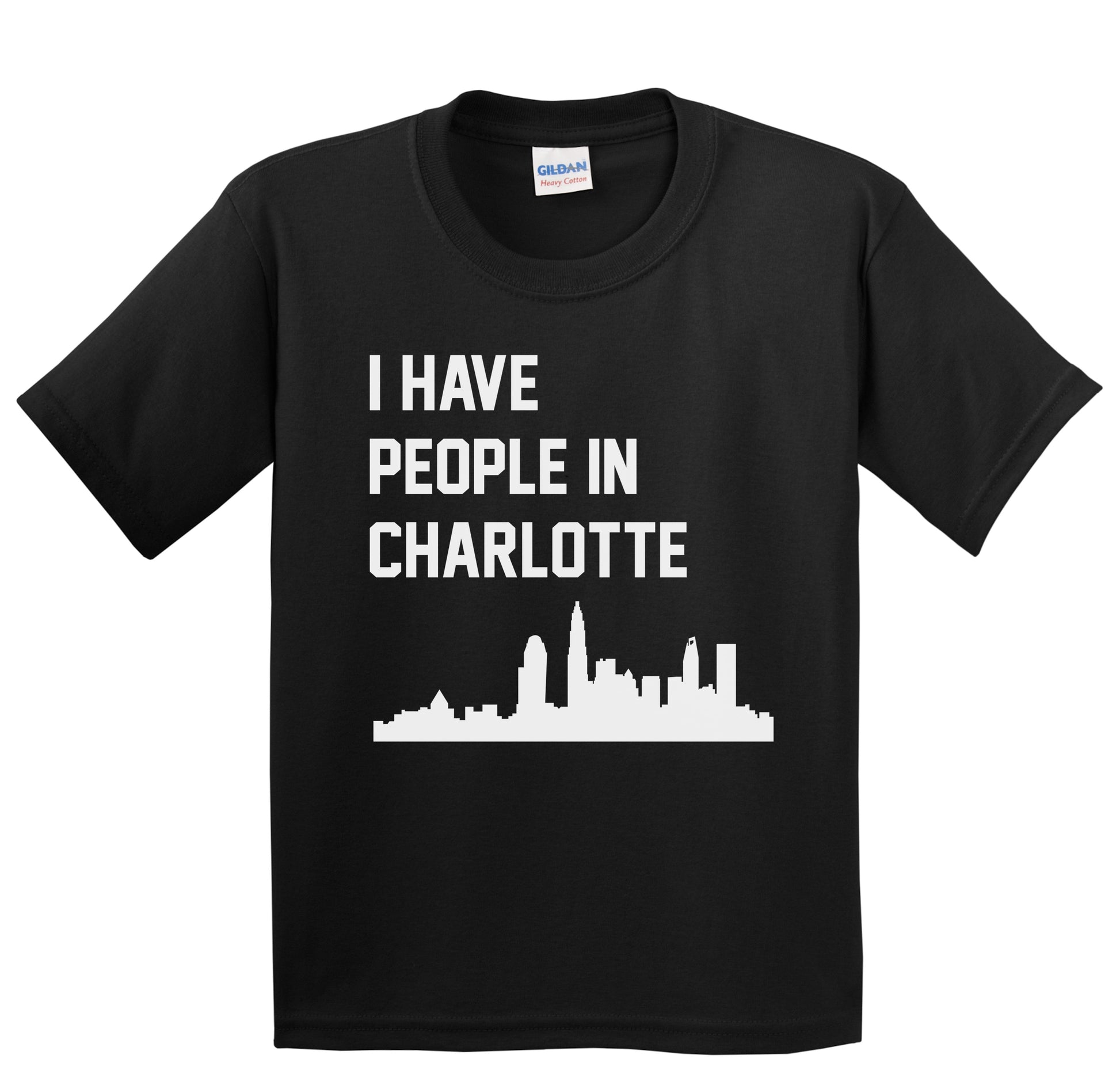 I Have People In Charlotte North Carolina Skyline Youth T-Shirt