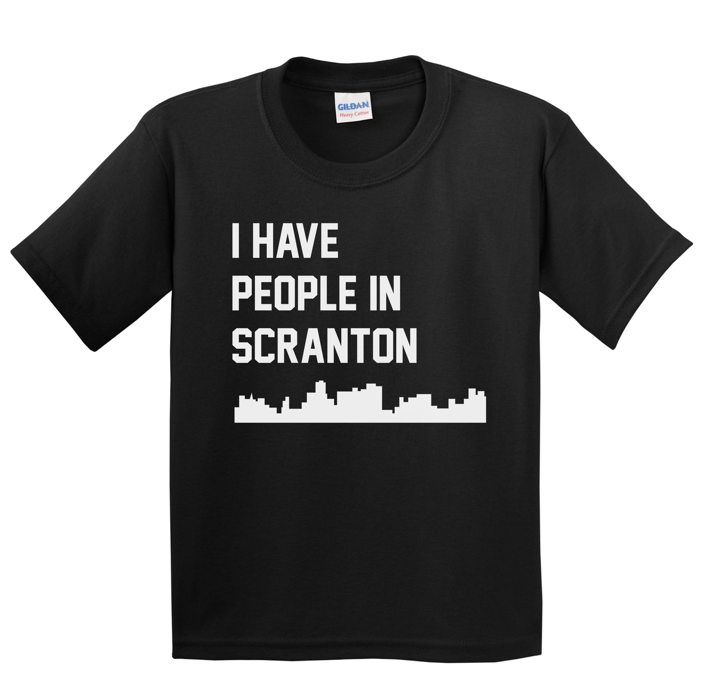 I Have People In Scranton Pennsylvania Skyline Youth T-Shirt