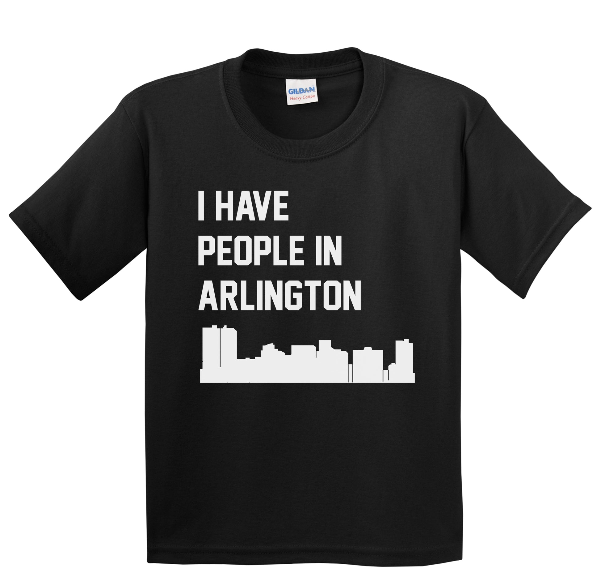I Have People In Arlington Texas Skyline Youth T-Shirt