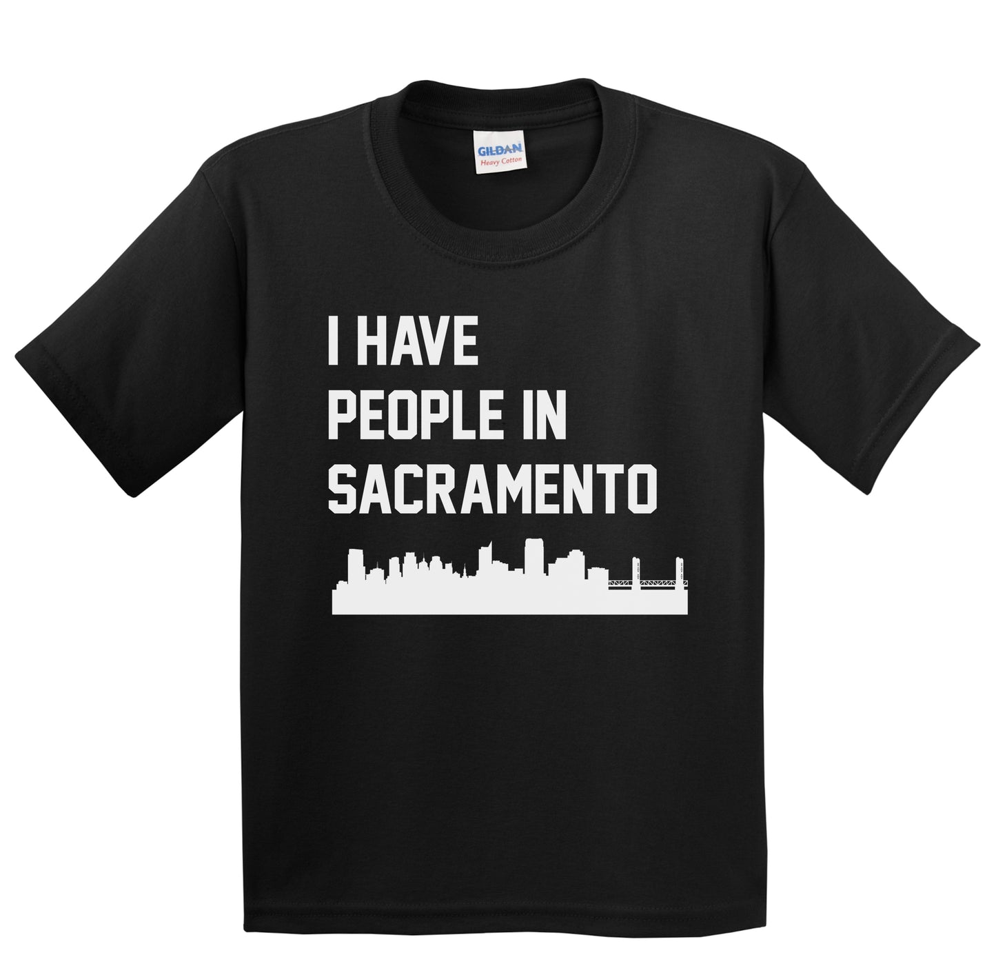I Have People In Sacramento California Skyline Youth T-Shirt