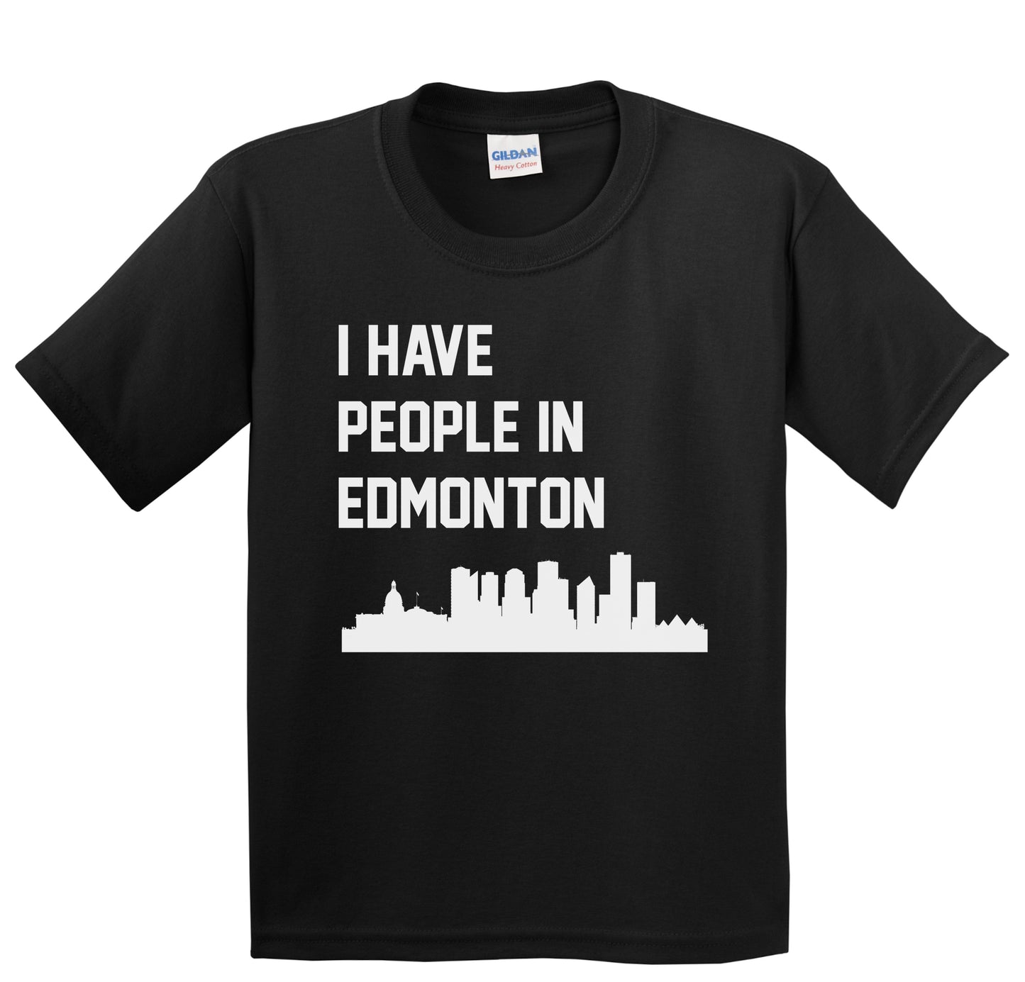 I Have People In Edmonton Alberta Canada Skyline Youth T-Shirt