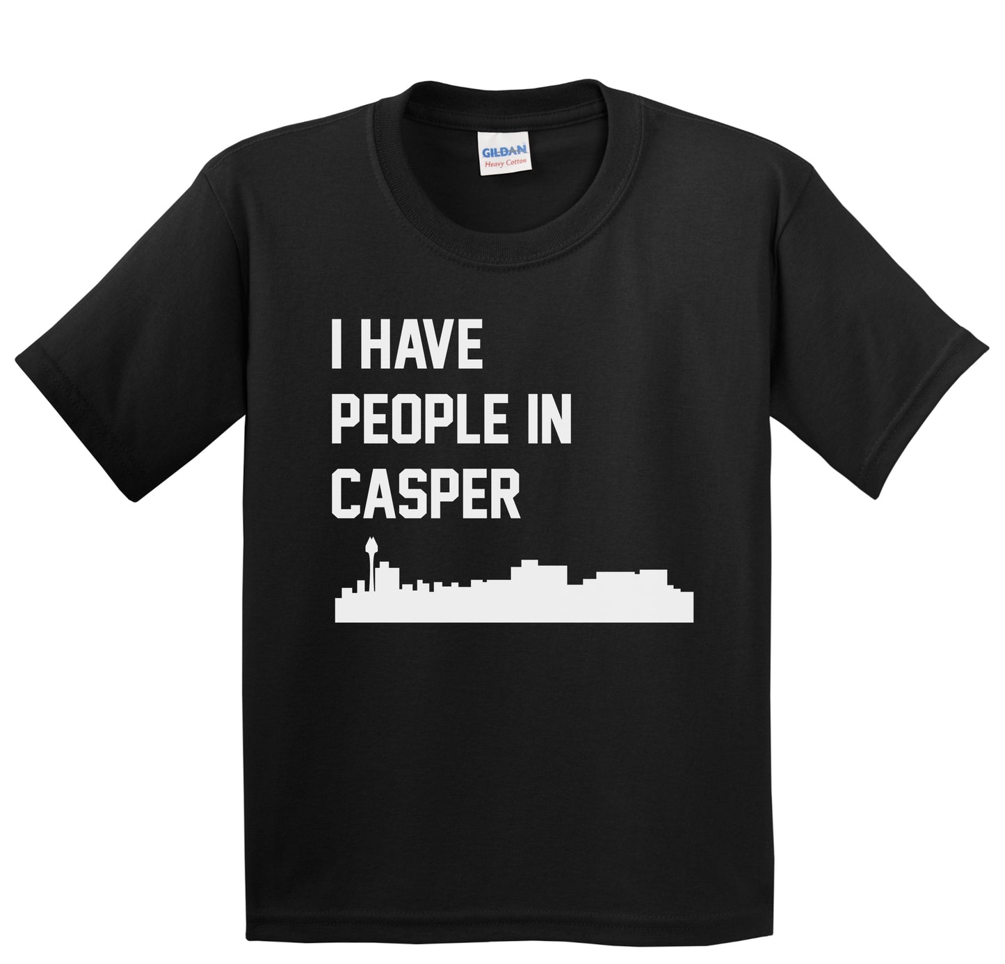 I Have People In Casper Wyoming Skyline Youth T-Shirt
