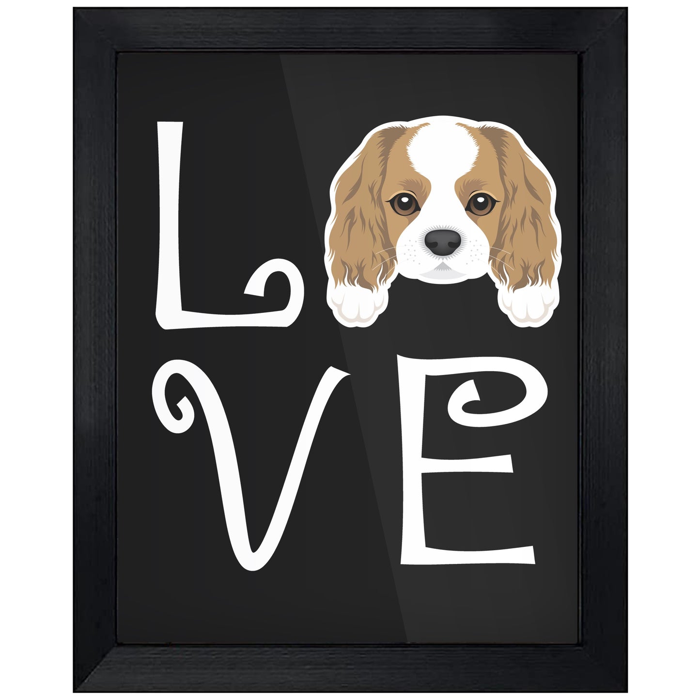 Cavalier King Charles Spaniel Love Dog Owner Puppy 8"x10" Wall Art Print