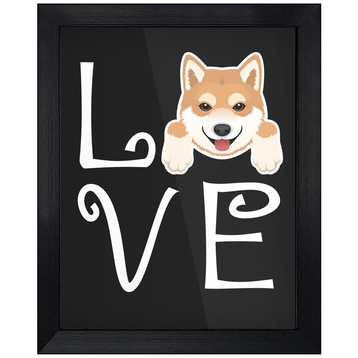 Shiba Inu Love Dog Owner Shiba Inu Puppy 8"x10" Wall Art Print