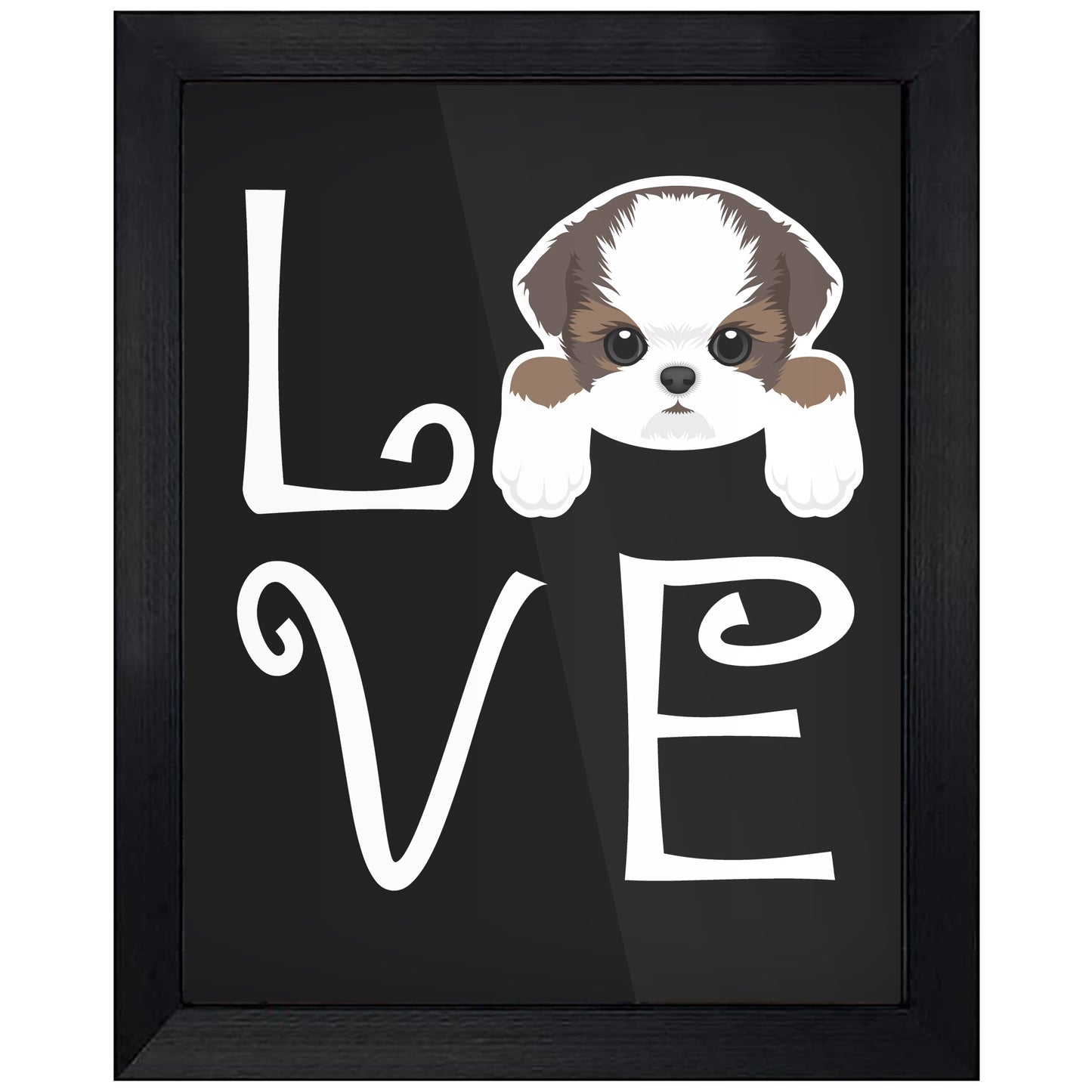 Shih Tzu Love Dog Owner Shih Tzu Puppy 8"x10" Wall Art Print