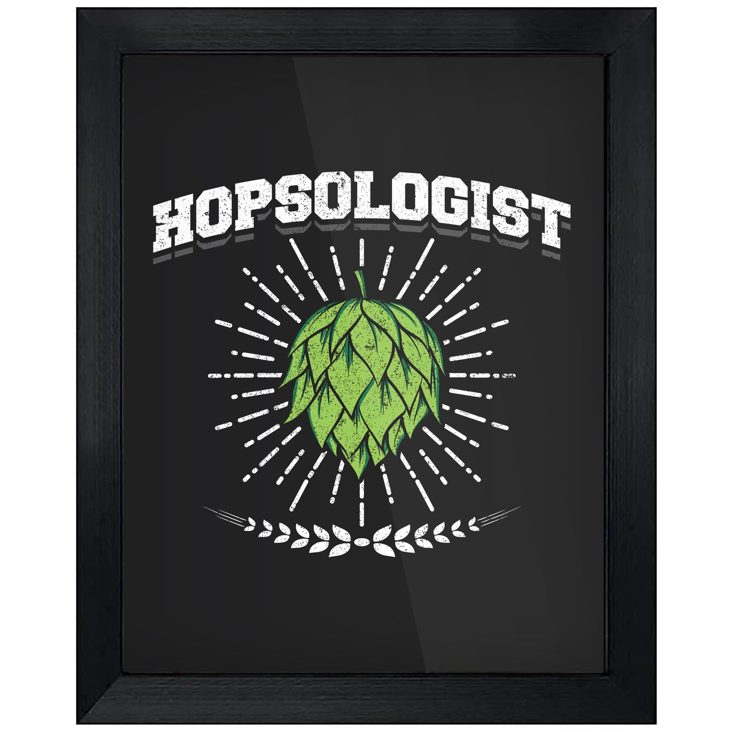 Hopsologist Funny Beer Snob Craft Beer 8"x10" Wall Art Print