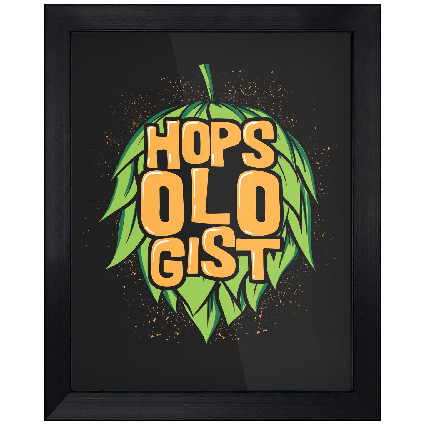Hopsologist Funny Craft Beer Drinking 8"x10" Wall Art Print