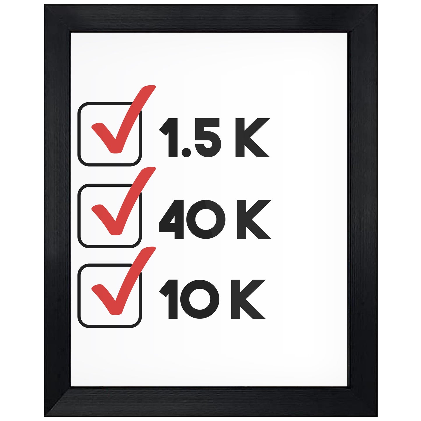 Triathlon Checklist Triathlete 8"x10" Wall Art Print