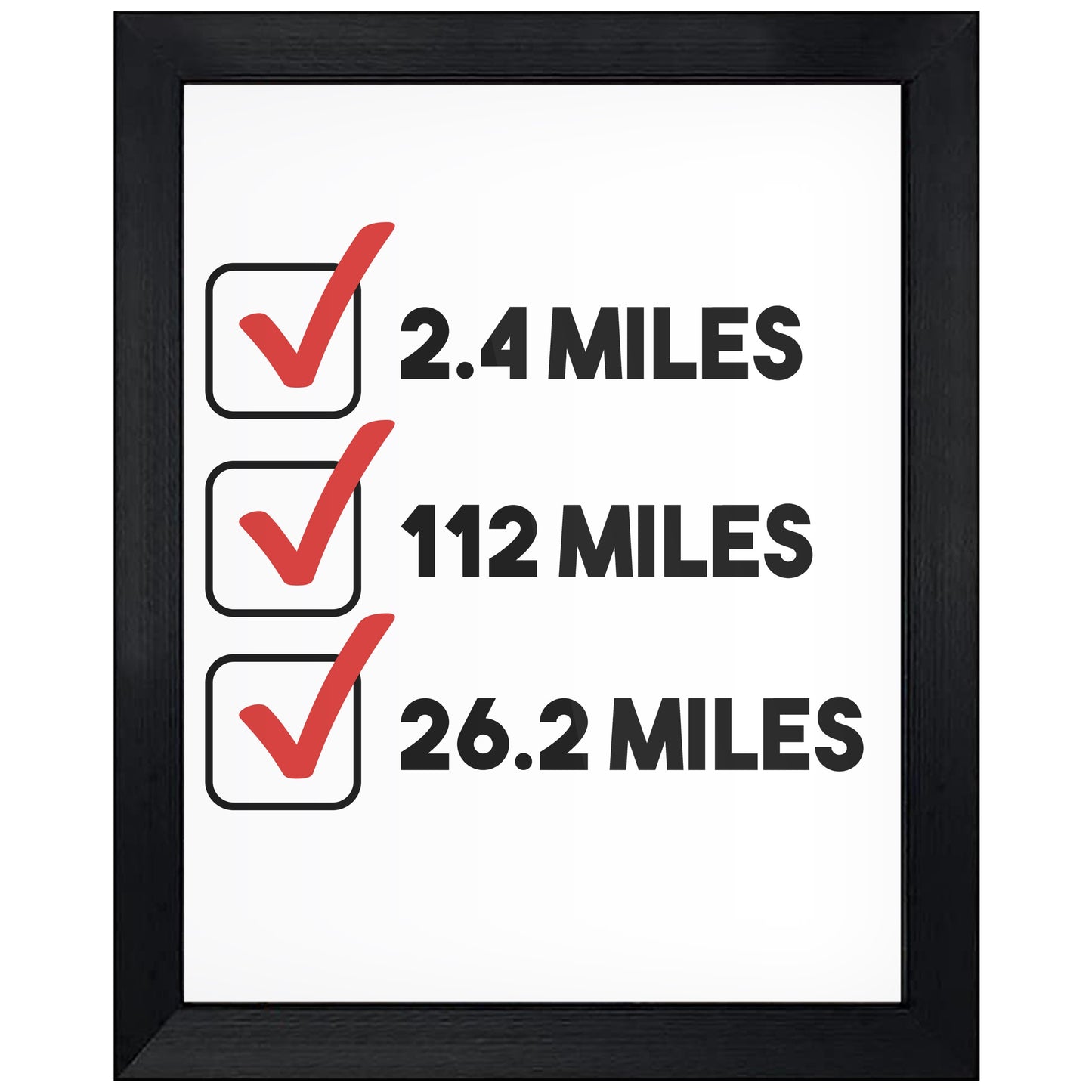 Triathlon Checklist Triathlete 8"x10" Wall Art Print