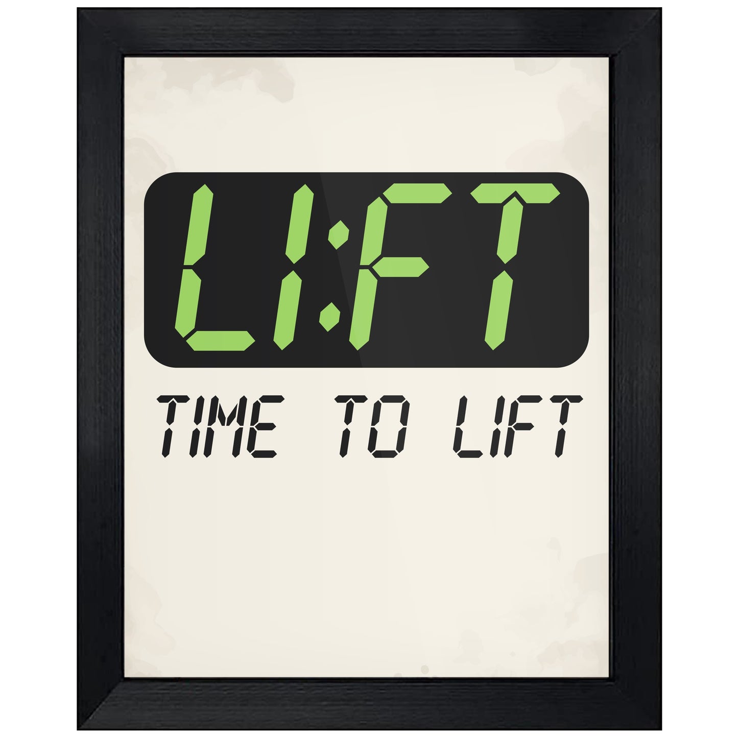 Lift O'Clock Time To Lift Funny Weightlifting Gym 8"x10" Wall Art Print