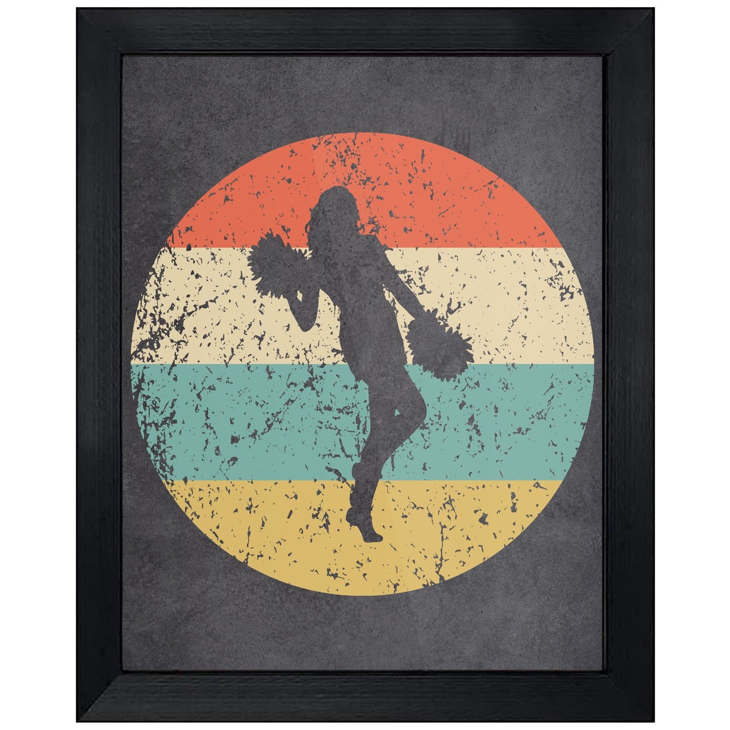 Skateboarder Skateboarding Icon Retro 8"x10" Wall Art Print