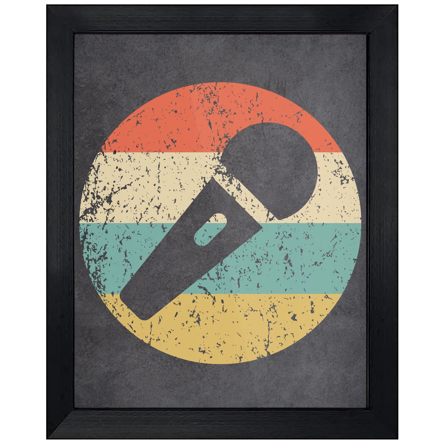 Microphone Singer Music Icon Retro 8"x10" Wall Art Print