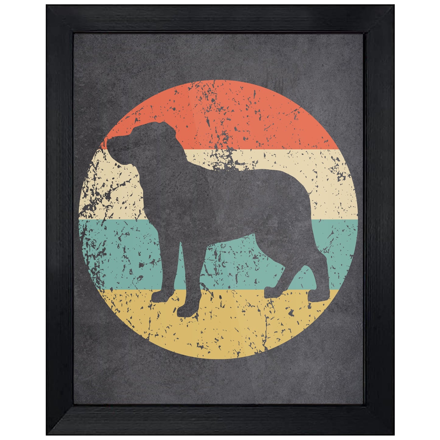 Greater Swiss Mountain Dog Icon Retro 8"x10" Wall Art Print