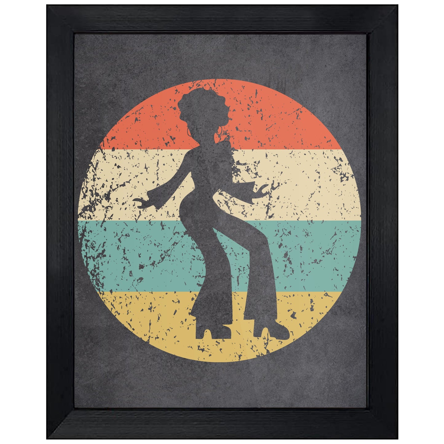 Female Disco Dancer Icon Retro 8"x10" Wall Art Print