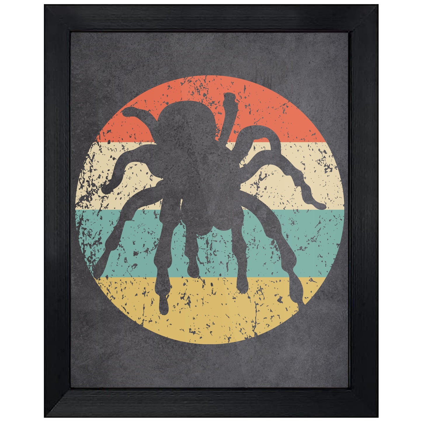 Tarantula Spider Halloween Icon Retro 8"x10" Wall Art Print