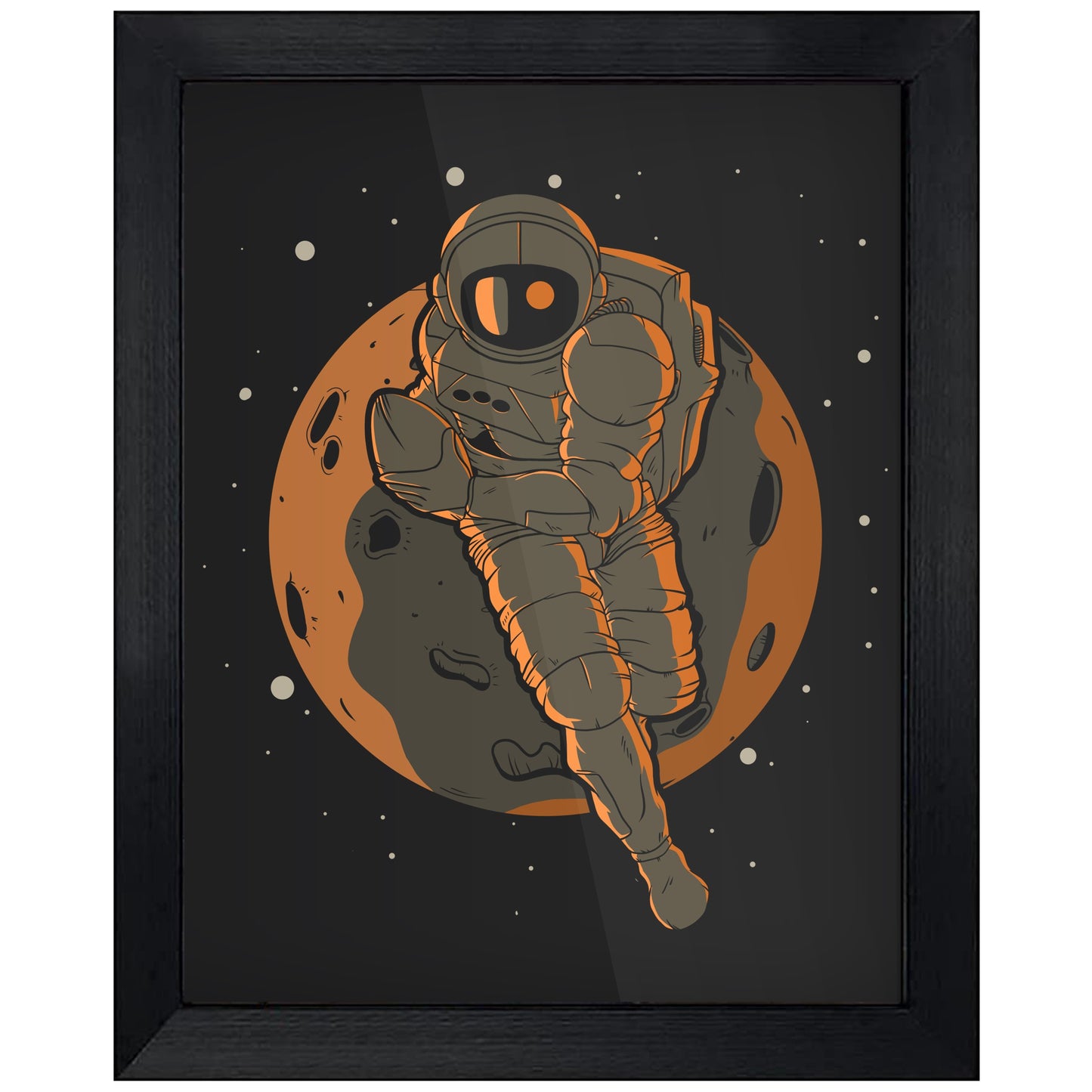 Rugby Astronaut Outer Space Spaceman 8"x10" Wall Art Print