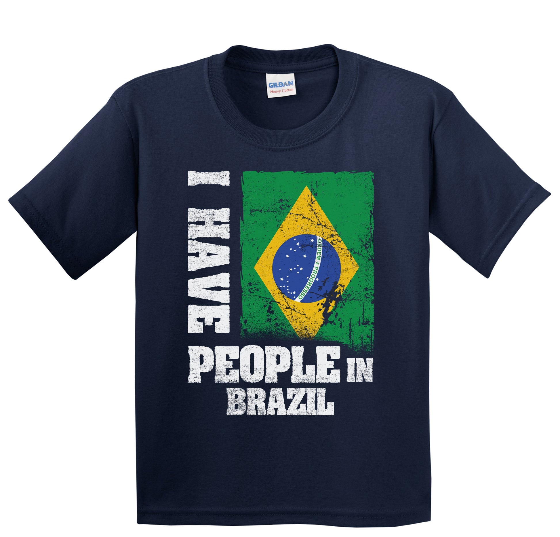 I Have People In Brazil Brazilian Flag Youth T-Shirt