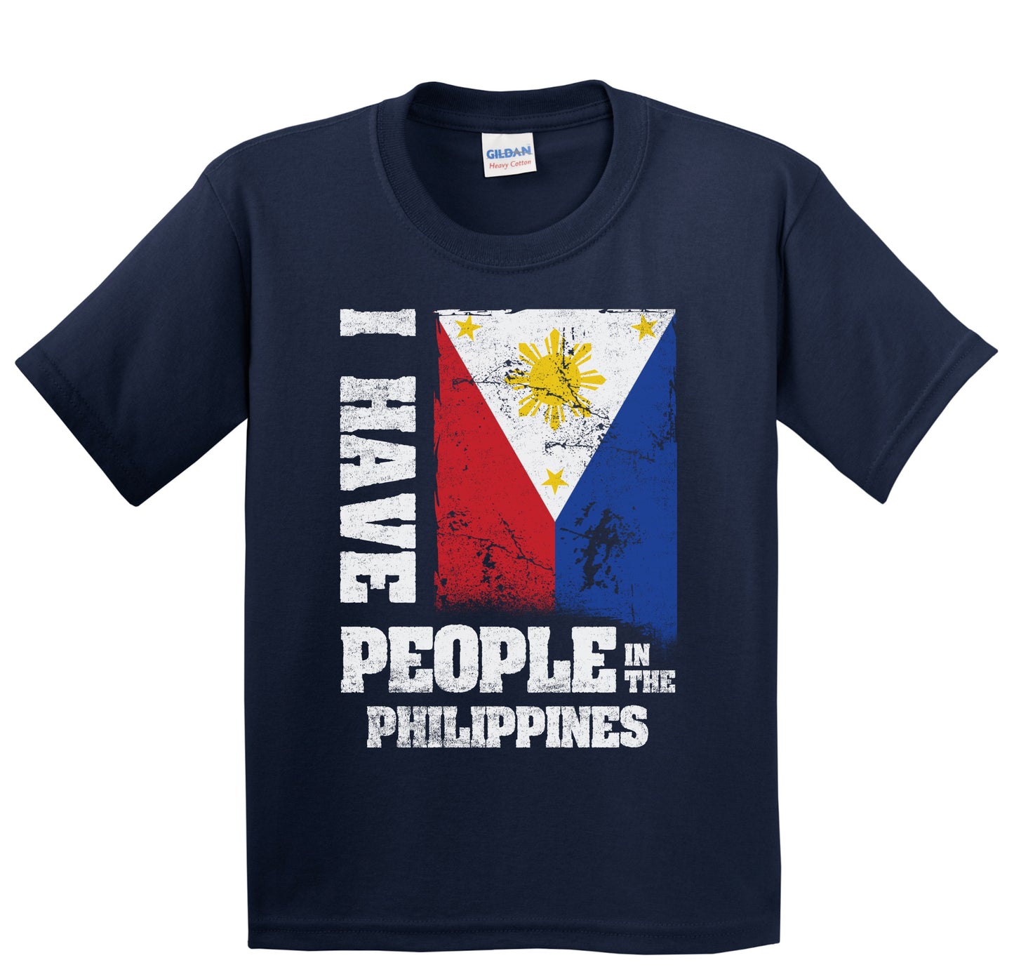 I Have People In the Philippines Filipino Flag Youth T-Shirt