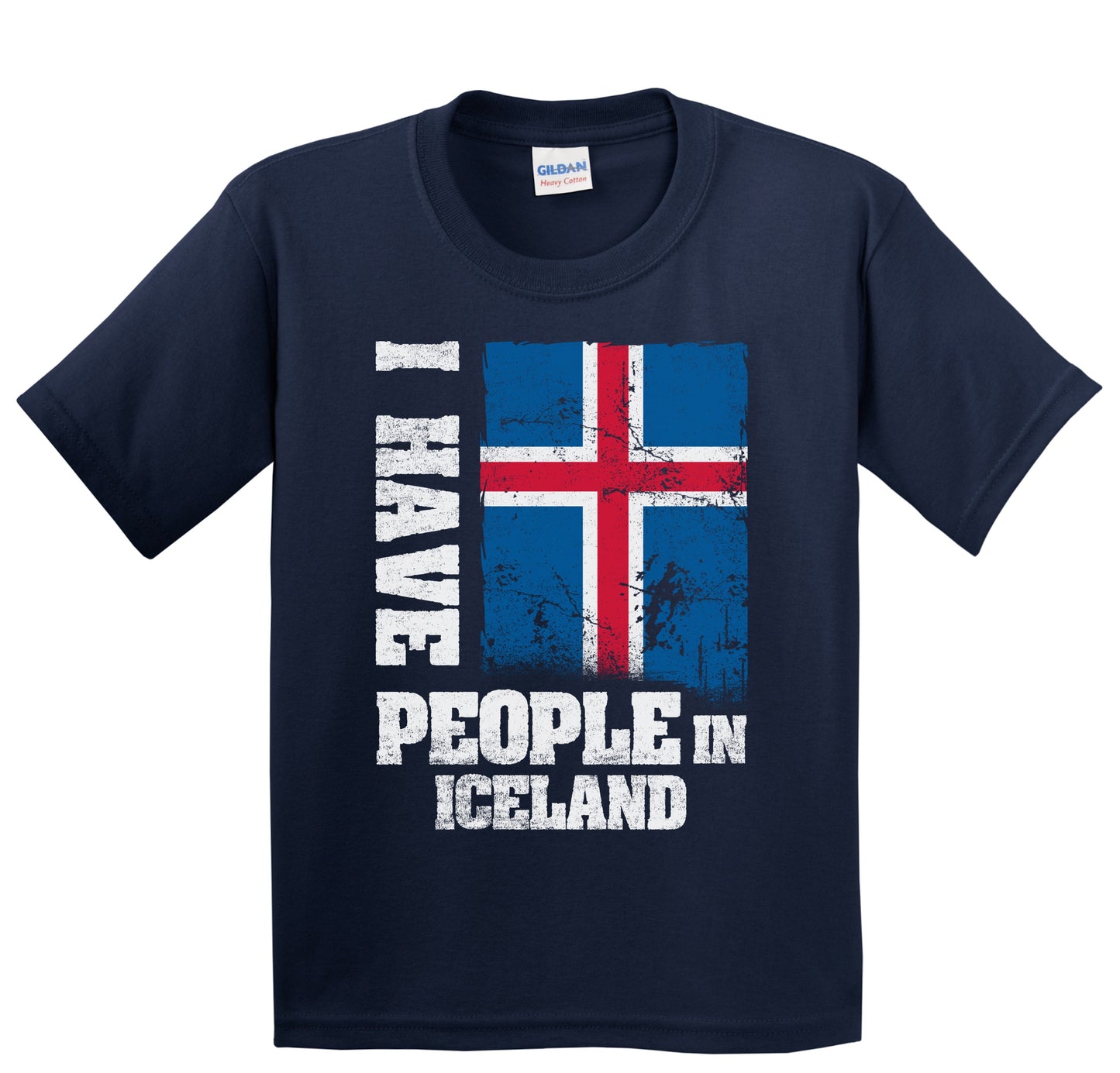 I Have People In Iceland Icelandic Flag Youth T-Shirt