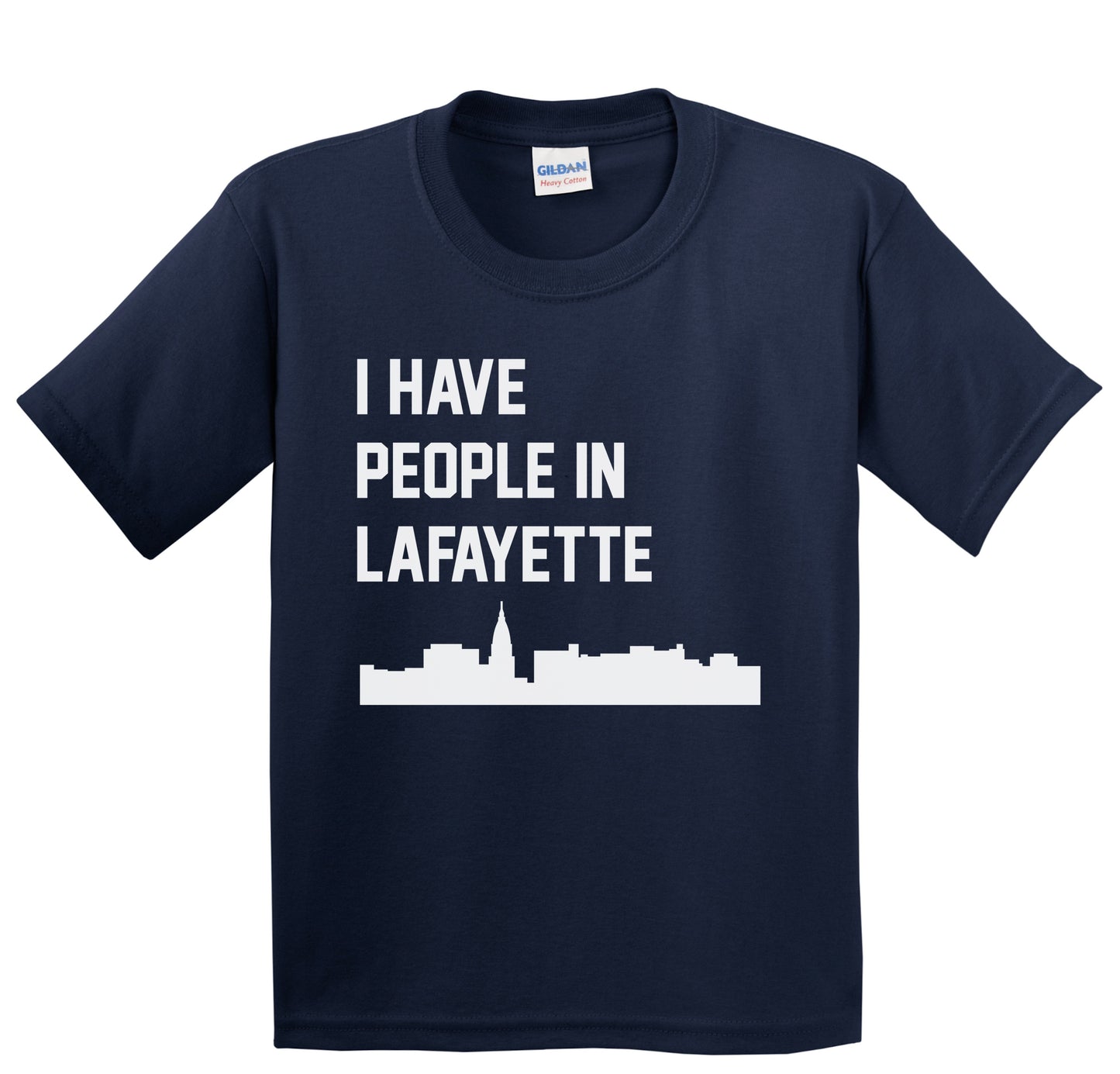 I Have People In Lafayette Indiana Skyline Youth T-Shirt