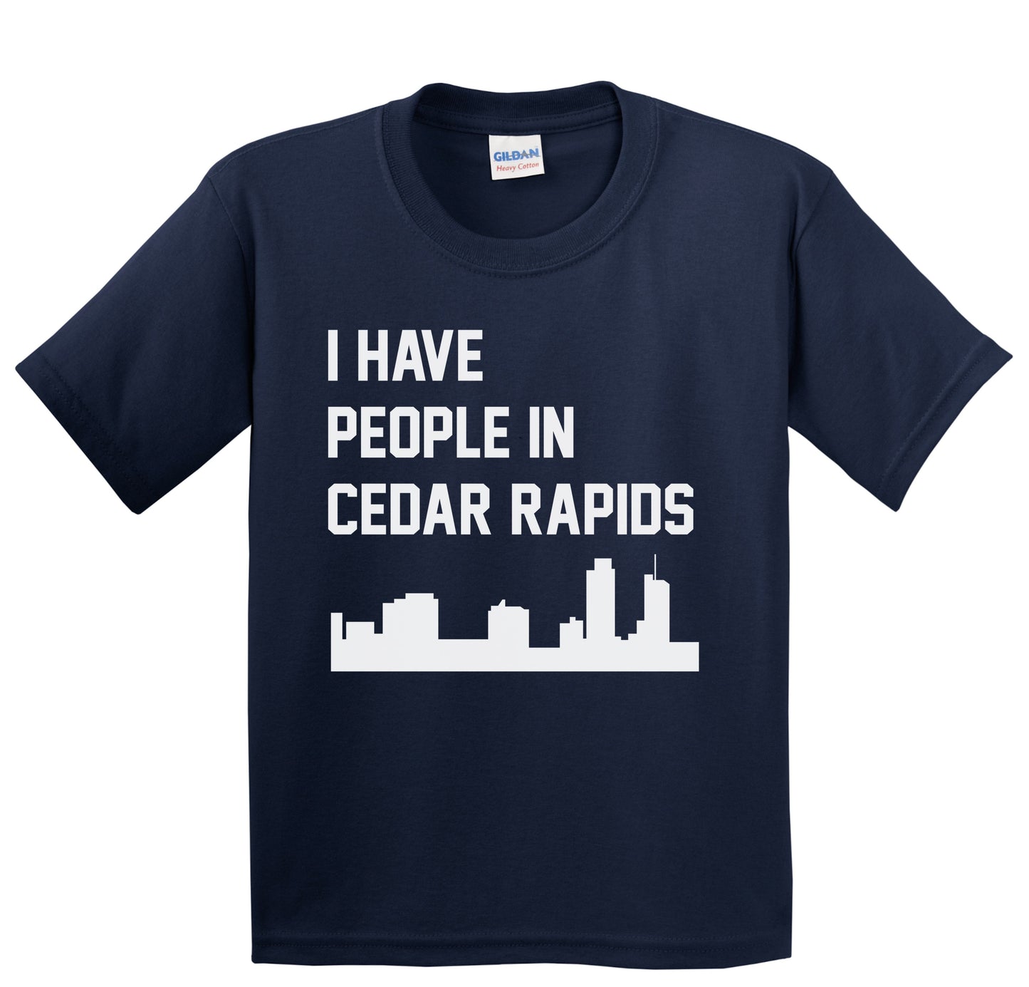 I Have People In Cedar Rapids Iowa Skyline Youth T-Shirt