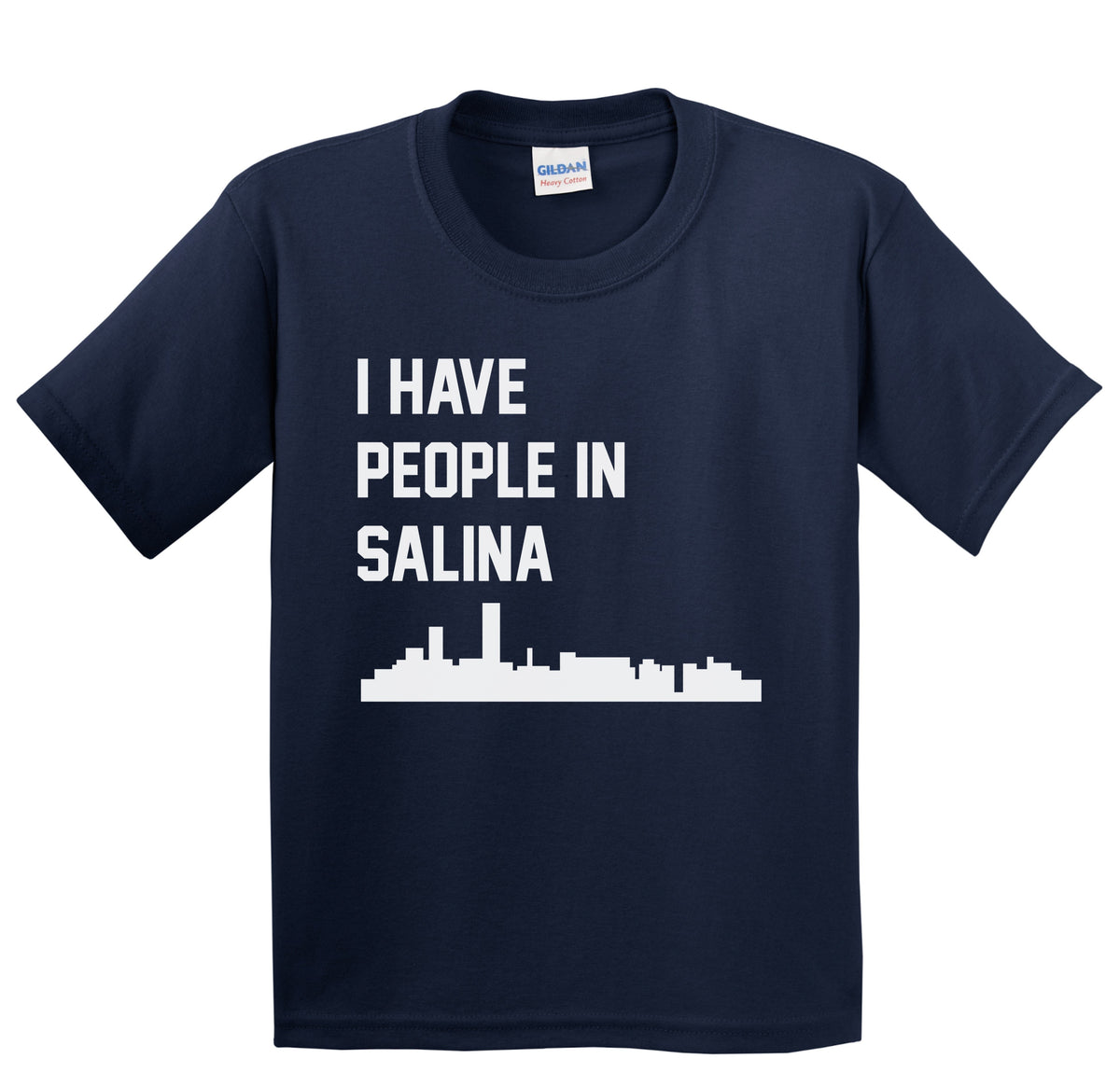 I Have People In Salina Kansas Skyline Youth T-Shirt