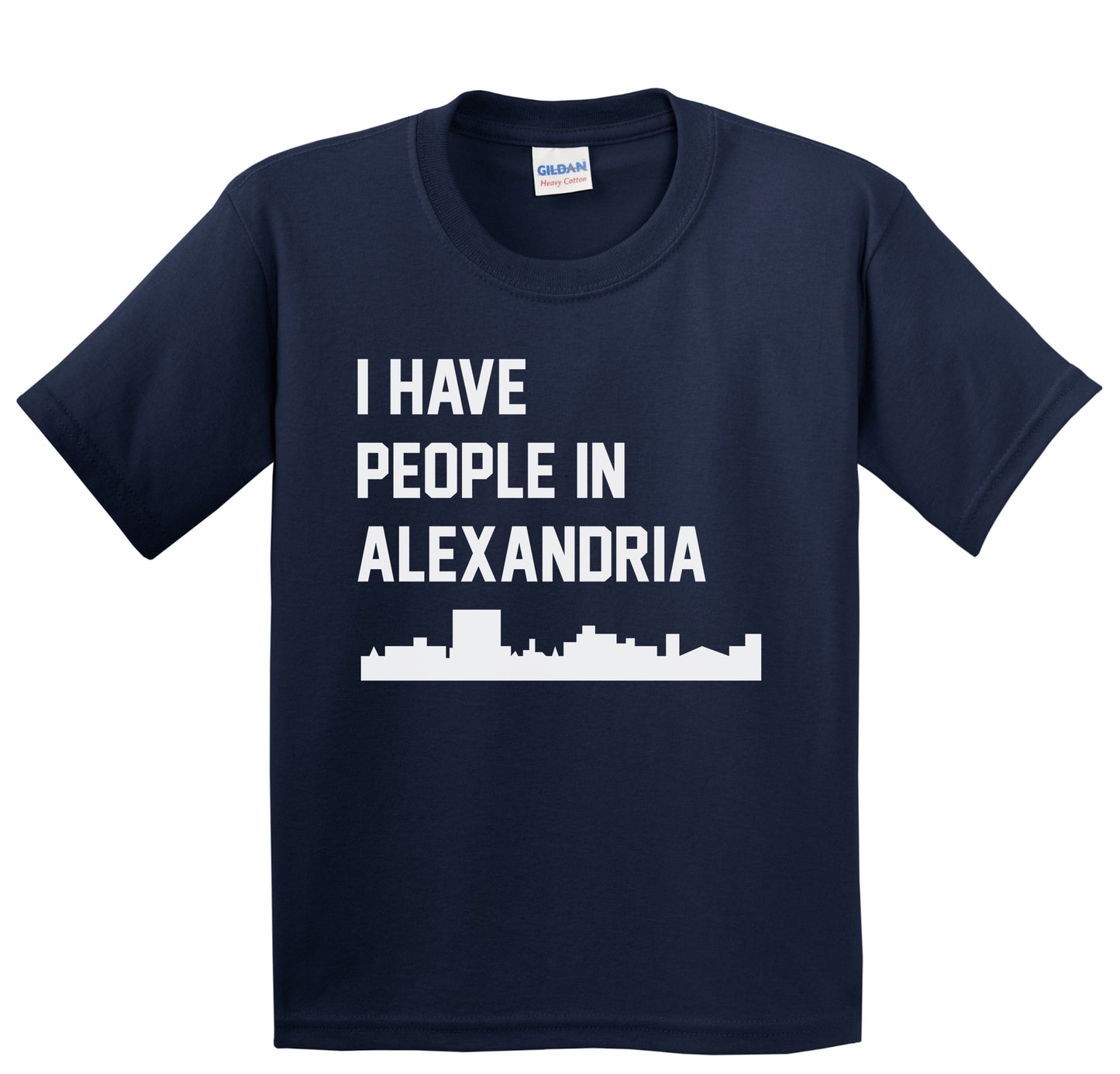 I Have People In Alexandria Louisiana Skyline Youth T-Shirt