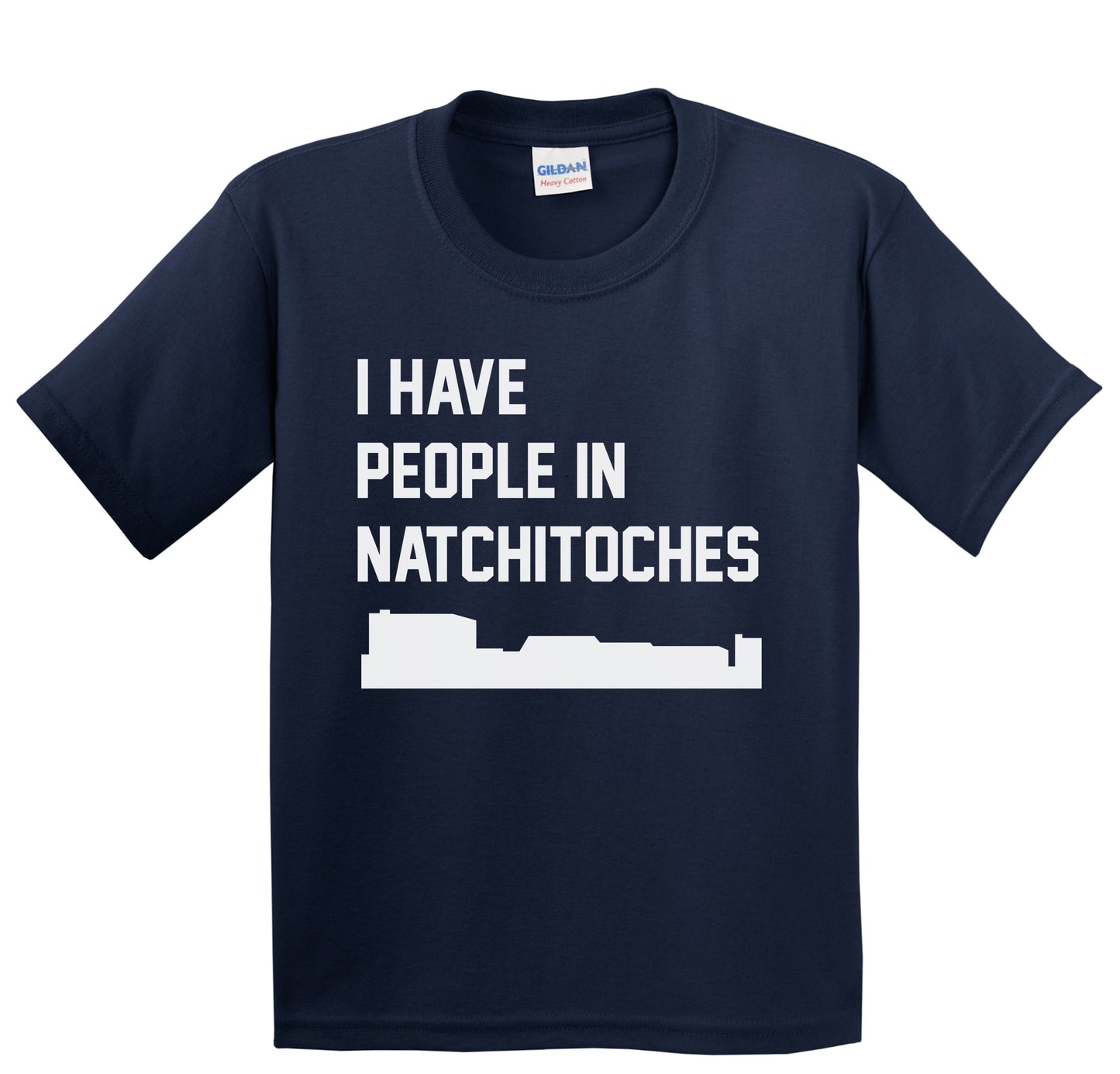 I Have People In Natchitoches Louisiana Skyline Youth T-Shirt