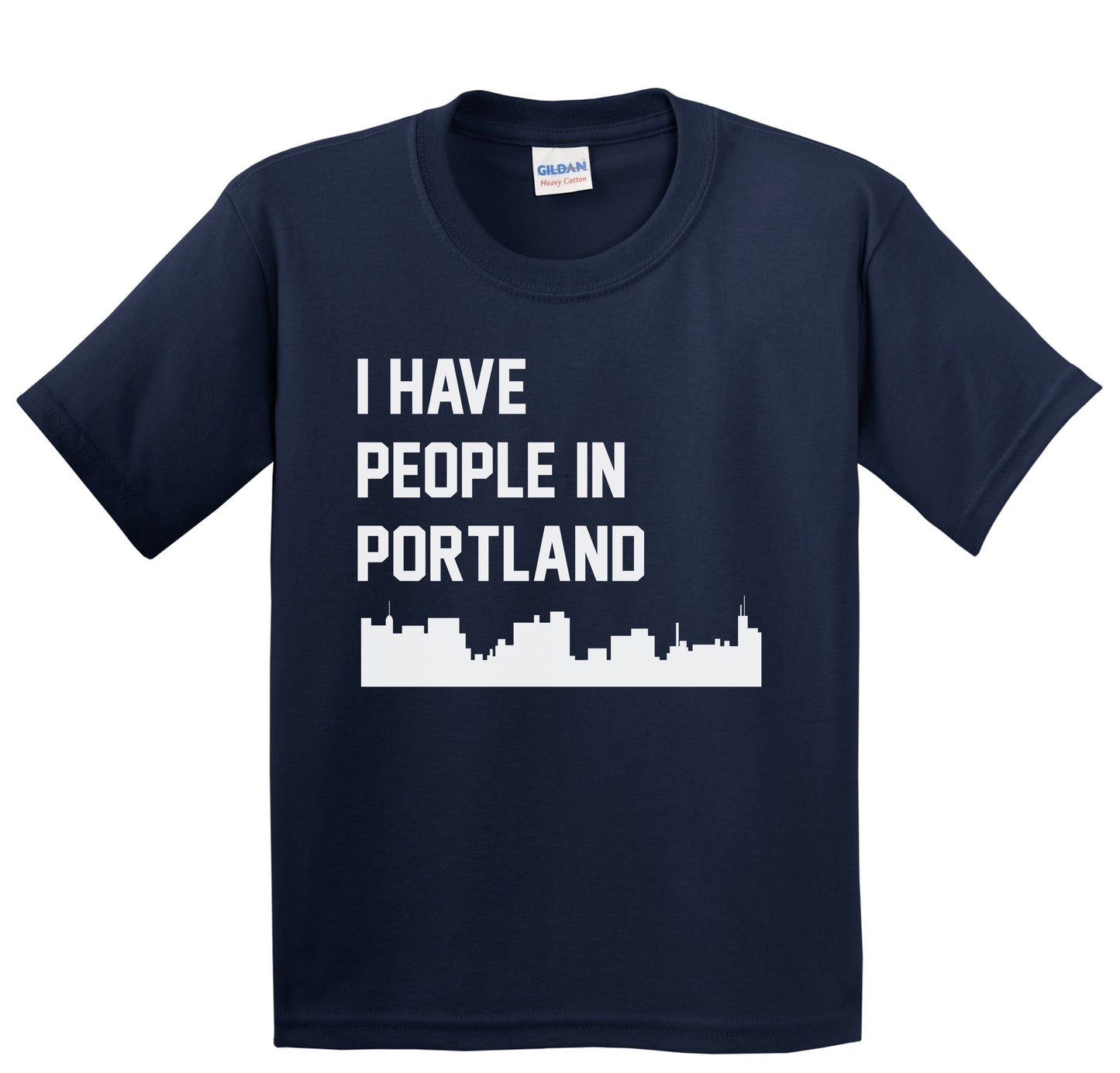 I Have People In Portland Maine Skyline Youth T-Shirt