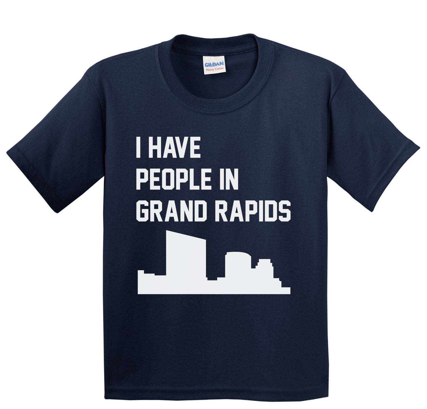 I Have People In Grand Rapids Michigan Skyline Youth T-Shirt