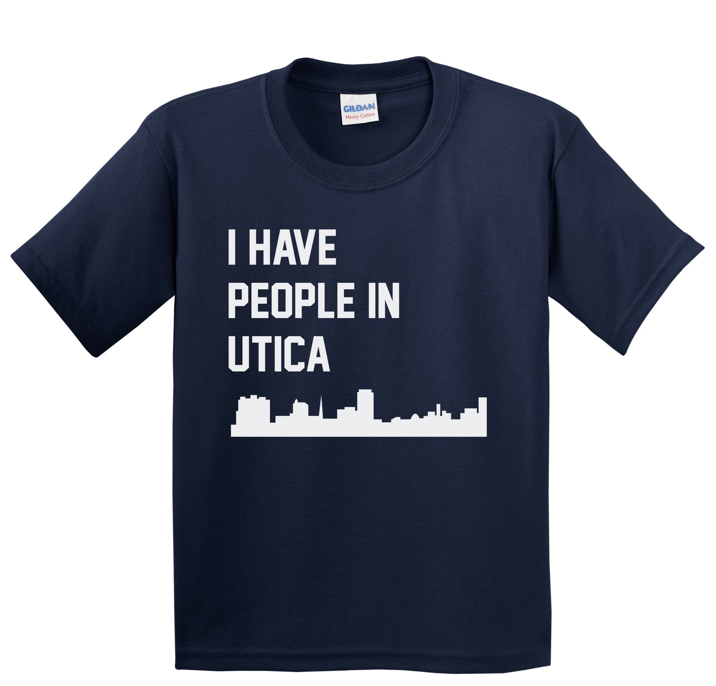 I Have People In Utica New York Skyline Youth T-Shirt