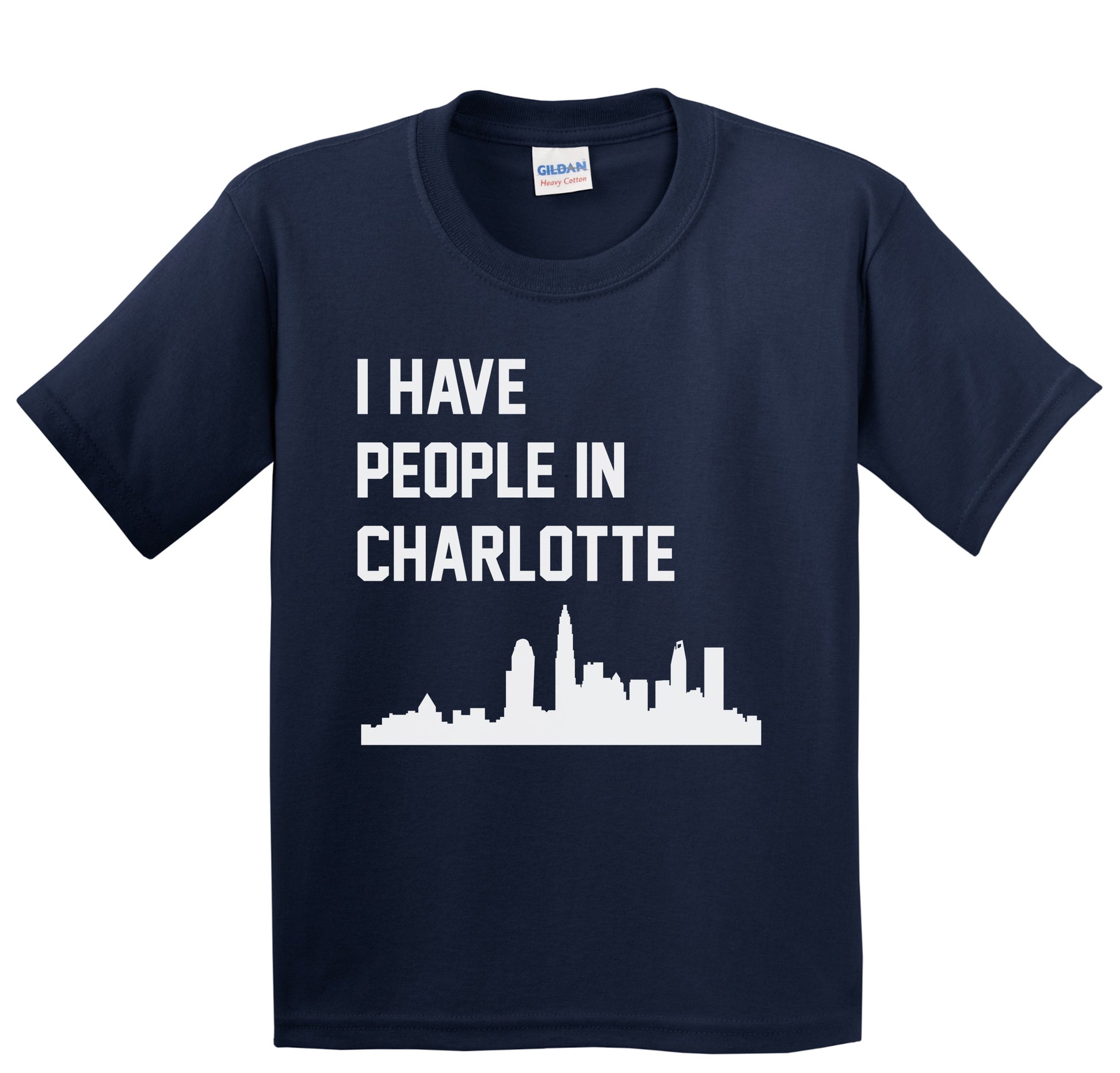 I Have People In Charlotte North Carolina Skyline Youth T-Shirt