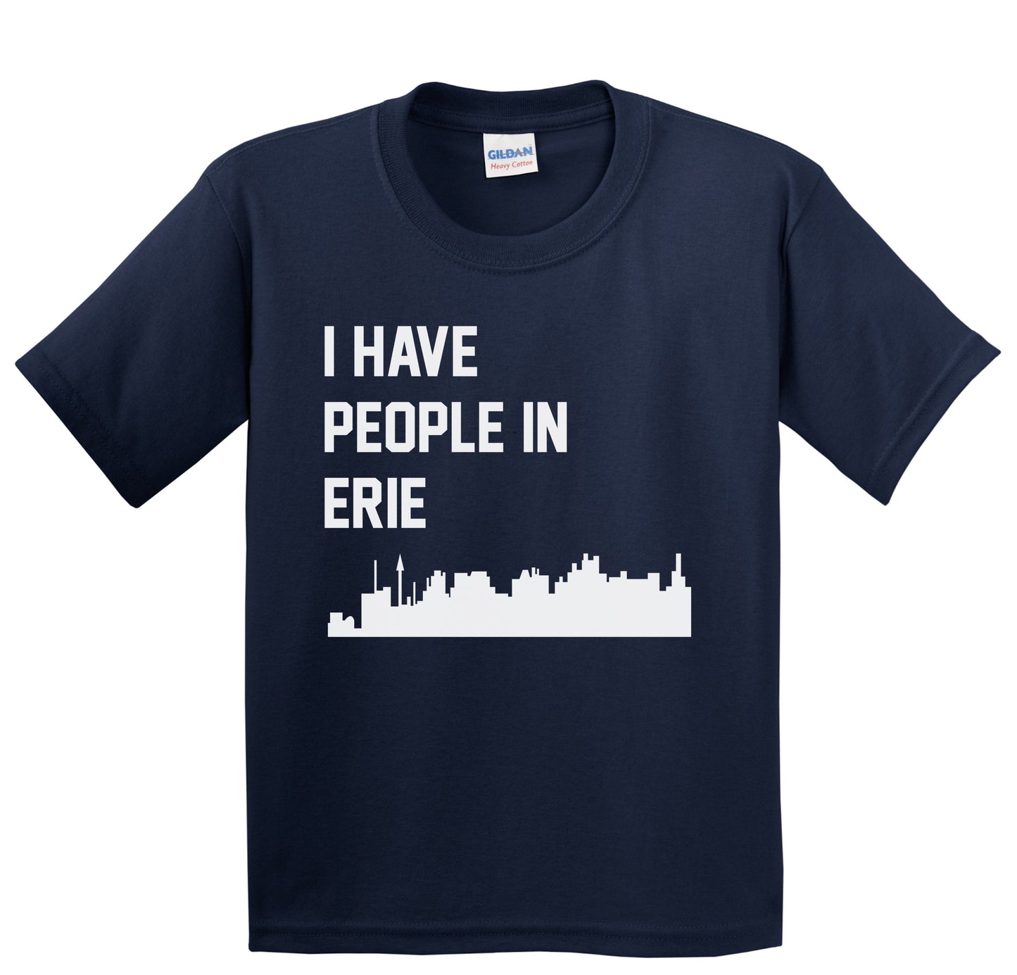 I Have People In Erie Pennsylvania Skyline Youth T-Shirt