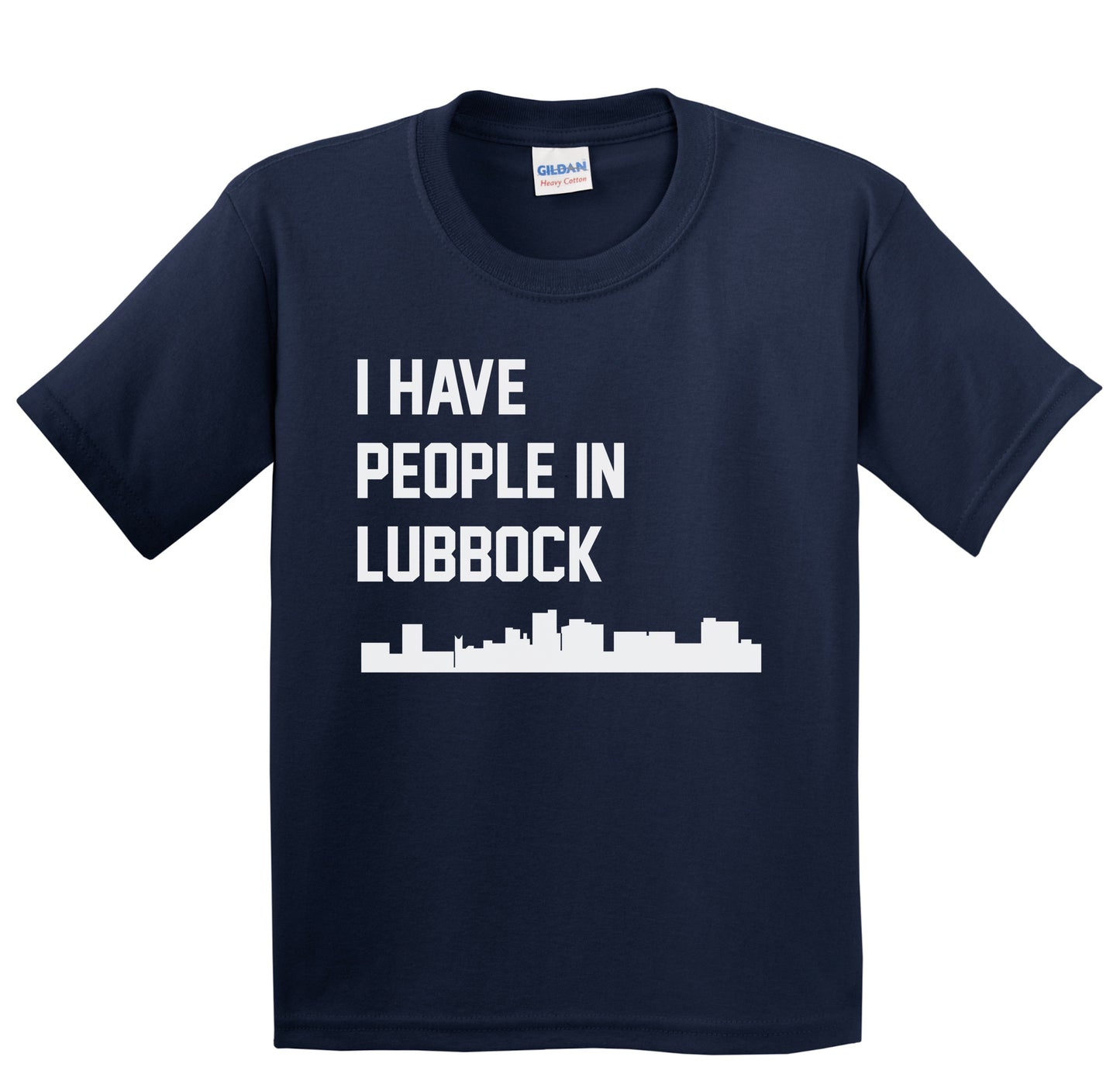 I Have People In Lubbock Texas Skyline Youth T-Shirt