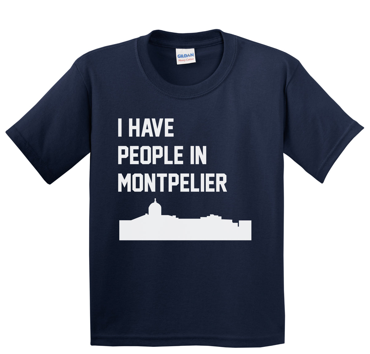 I Have People In Montpelier Vermont Skyline Youth T-Shirt