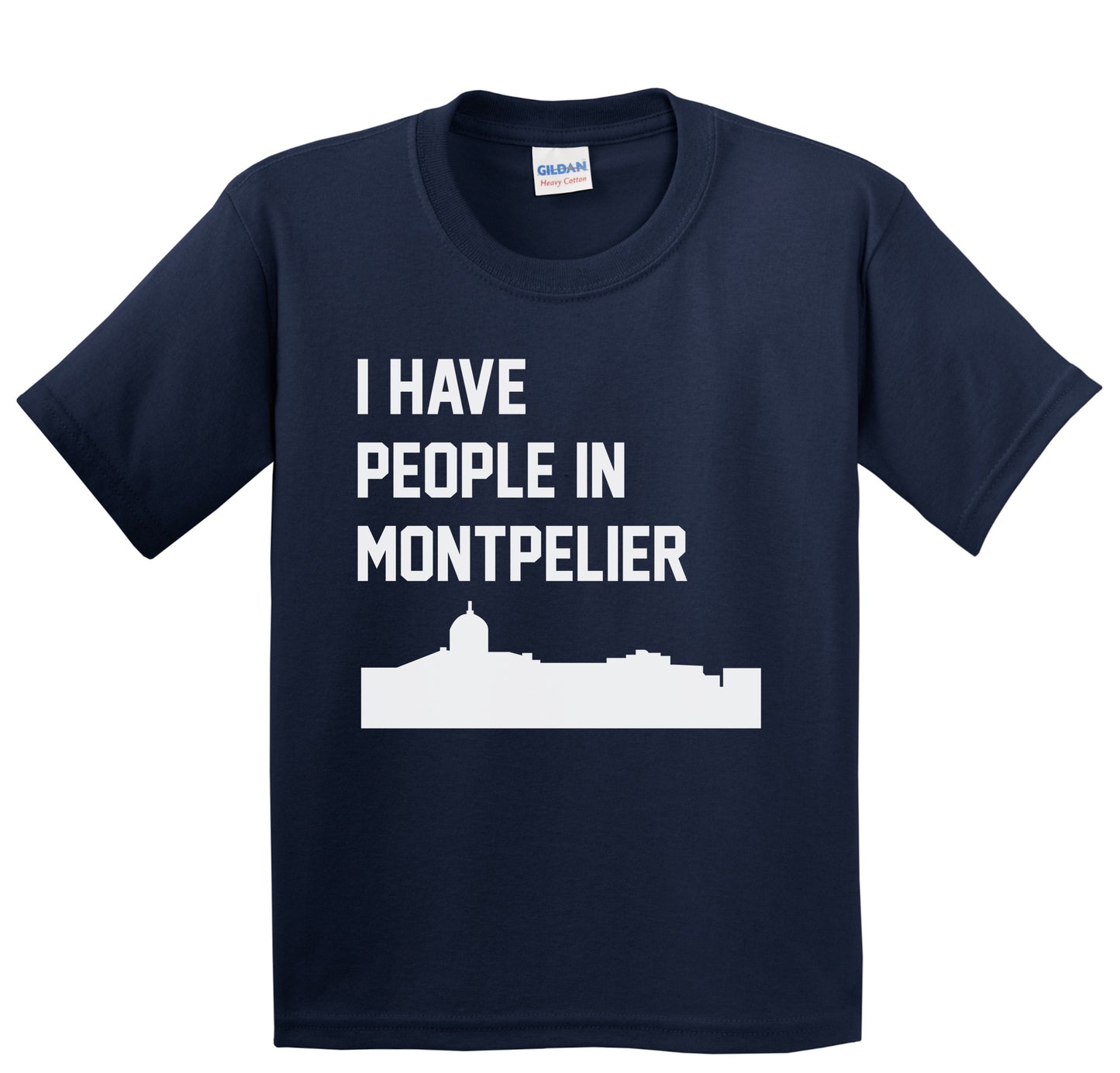 I Have People In Montpelier Vermont Skyline Youth T-Shirt