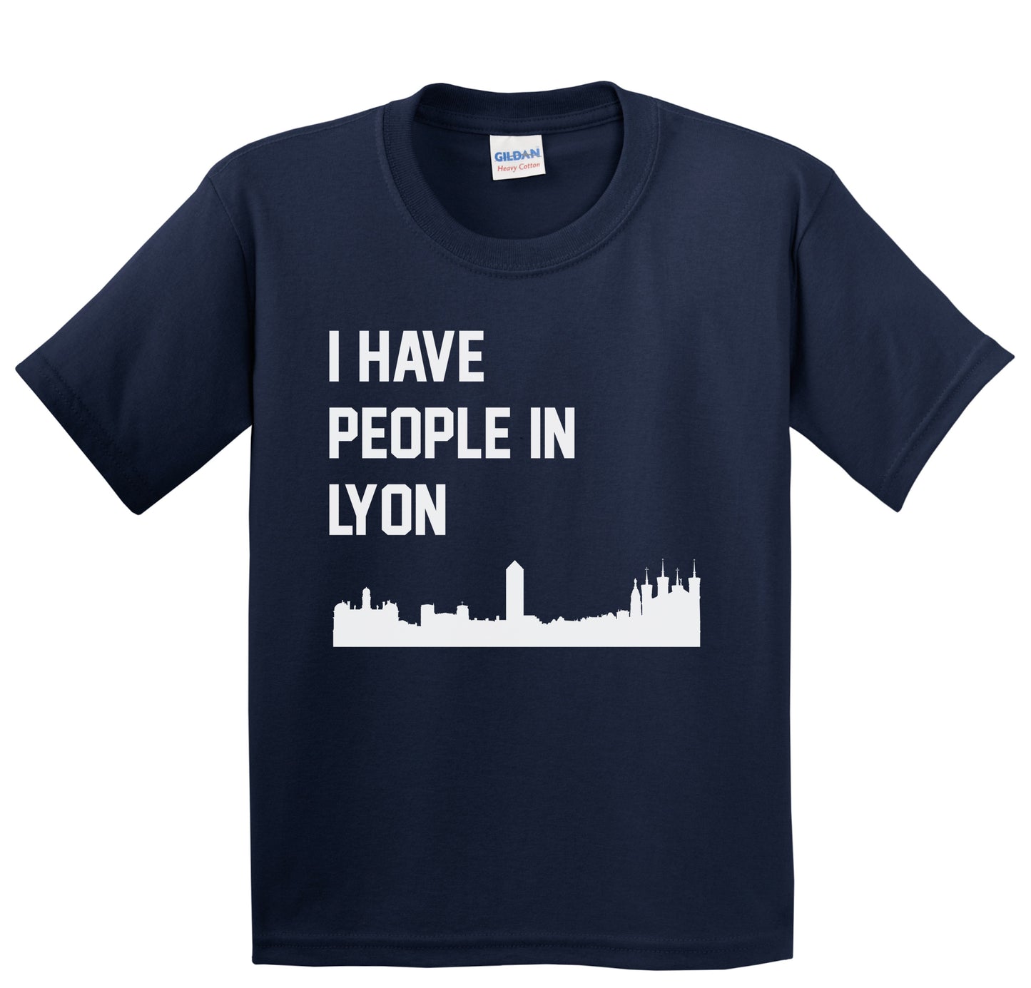 I Have People In Lyon France Skyline Youth T-Shirt