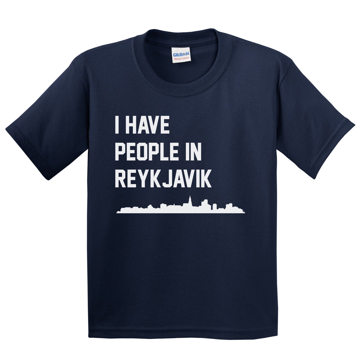 I Have People In Reykjavik Iceland Skyline Youth T-Shirt