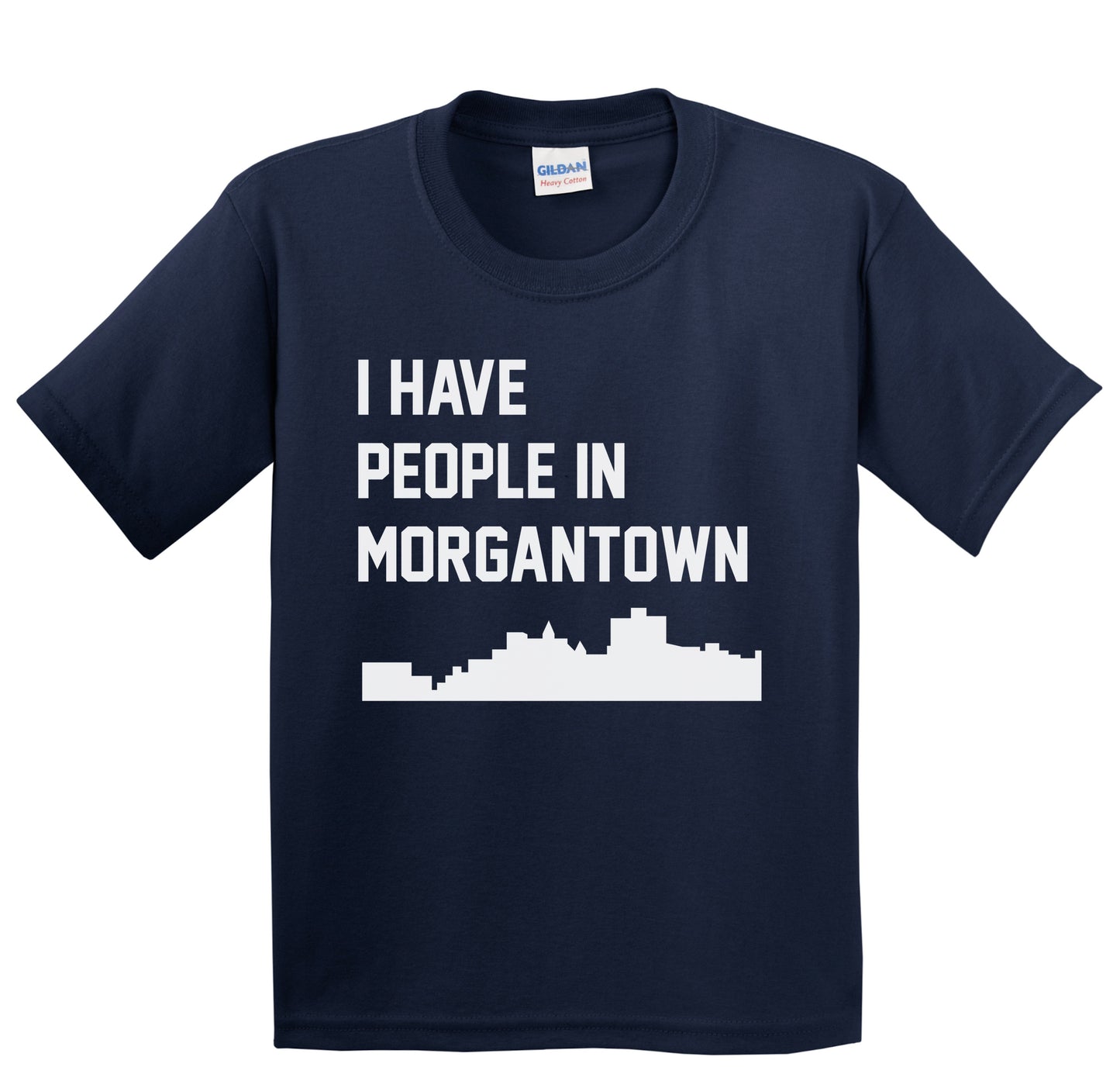I Have People In Morgantown West Virginia Skyline Youth T-Shirt
